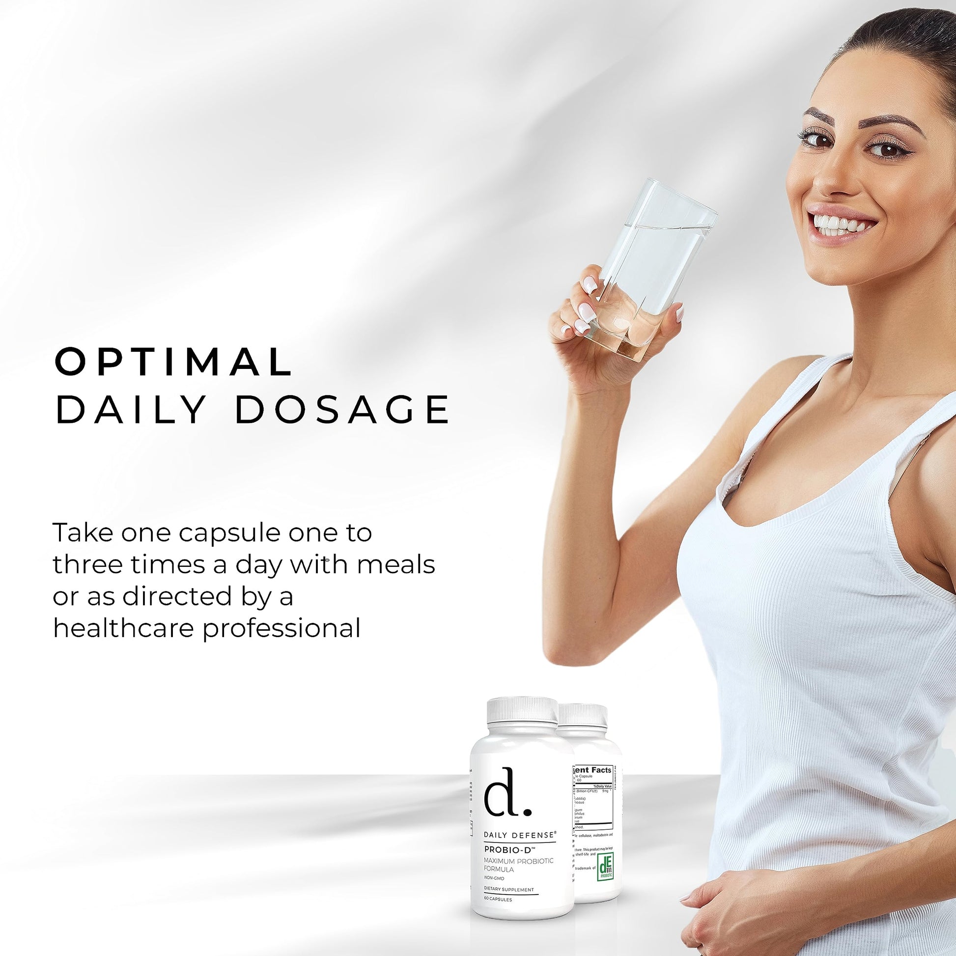 Daily Defense Probiotic Immune Support Supplement - Daily Probiotics for Men with Constipation & Gas - Digestion and Bloating Supplement & Probiotics for Women - 60 Capsules, PROBIO-D Daily Defense uk supplements