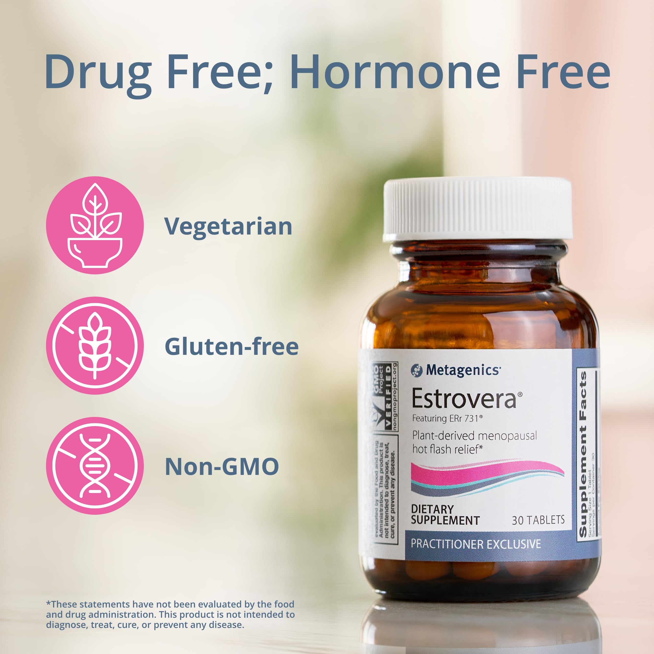 Metagenics Estrovera - Plant Derived Menopause Hot Flash Relief, Formulated Metagenics uk supplements