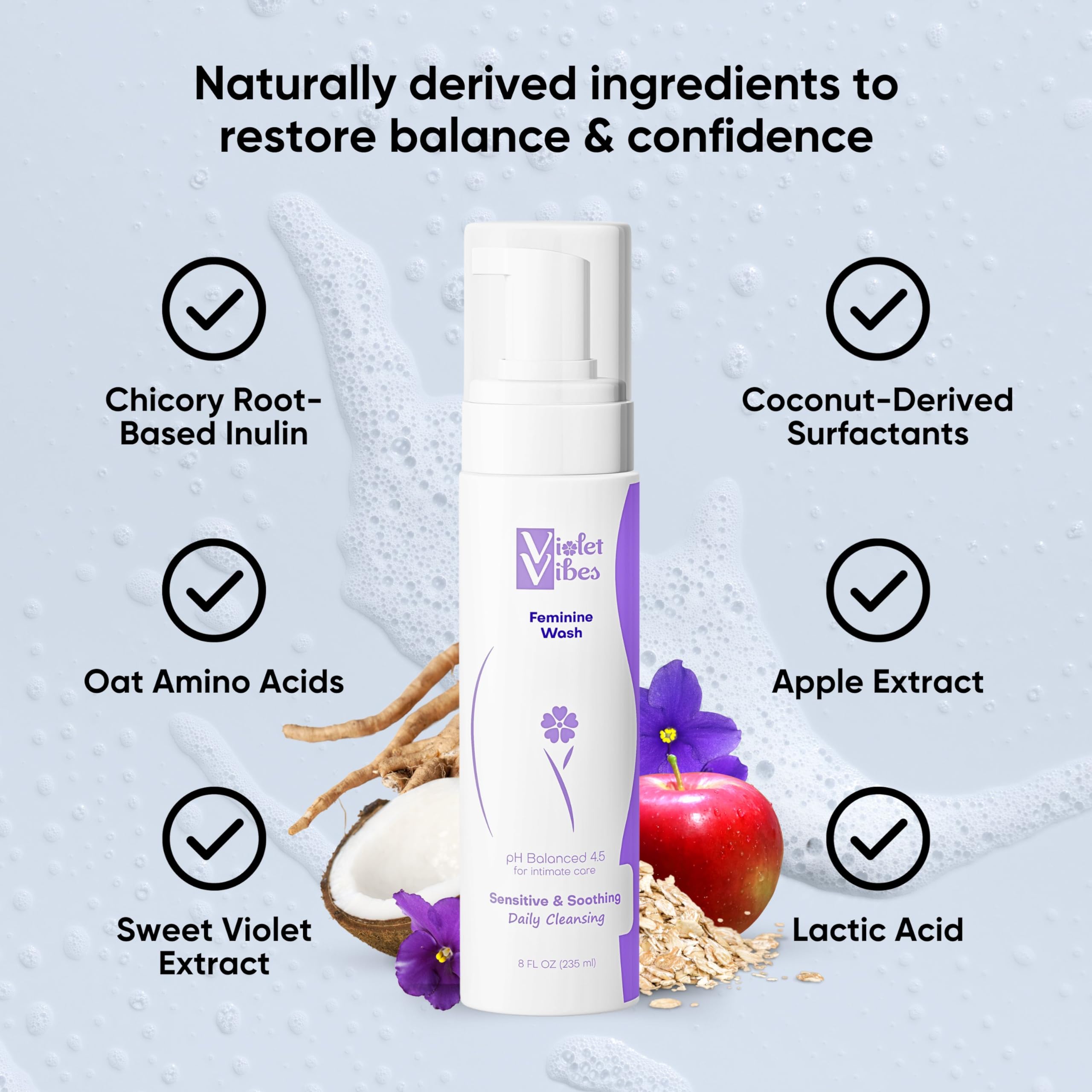 Violet Vibes Ultra-Gentle Feminine Wash | pH-Balancing, Nourishing, Odor-Control Violet Vibes uk supplements