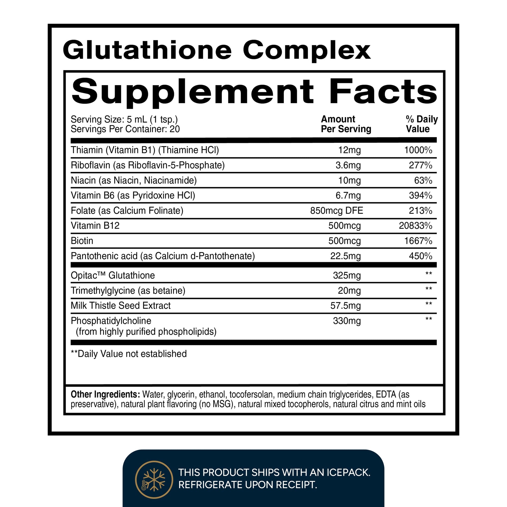 Quicksilver Scientific Glutathione Complex - Superior Absorption Antioxidant Supplement with Liquid Glutathione & Milk Thistle - Vitamin B Complex - Supplement for Daily Use (3.38 fl oz) Quicksilver Scientific uk supplements