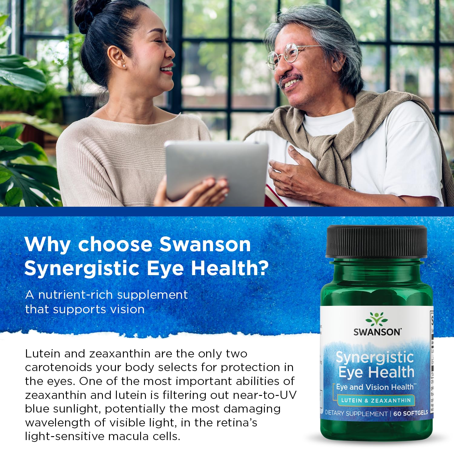 Swanson Synergistic Eye Health - Lutein and Zeaxanthin Supplement Swanson uk supplements