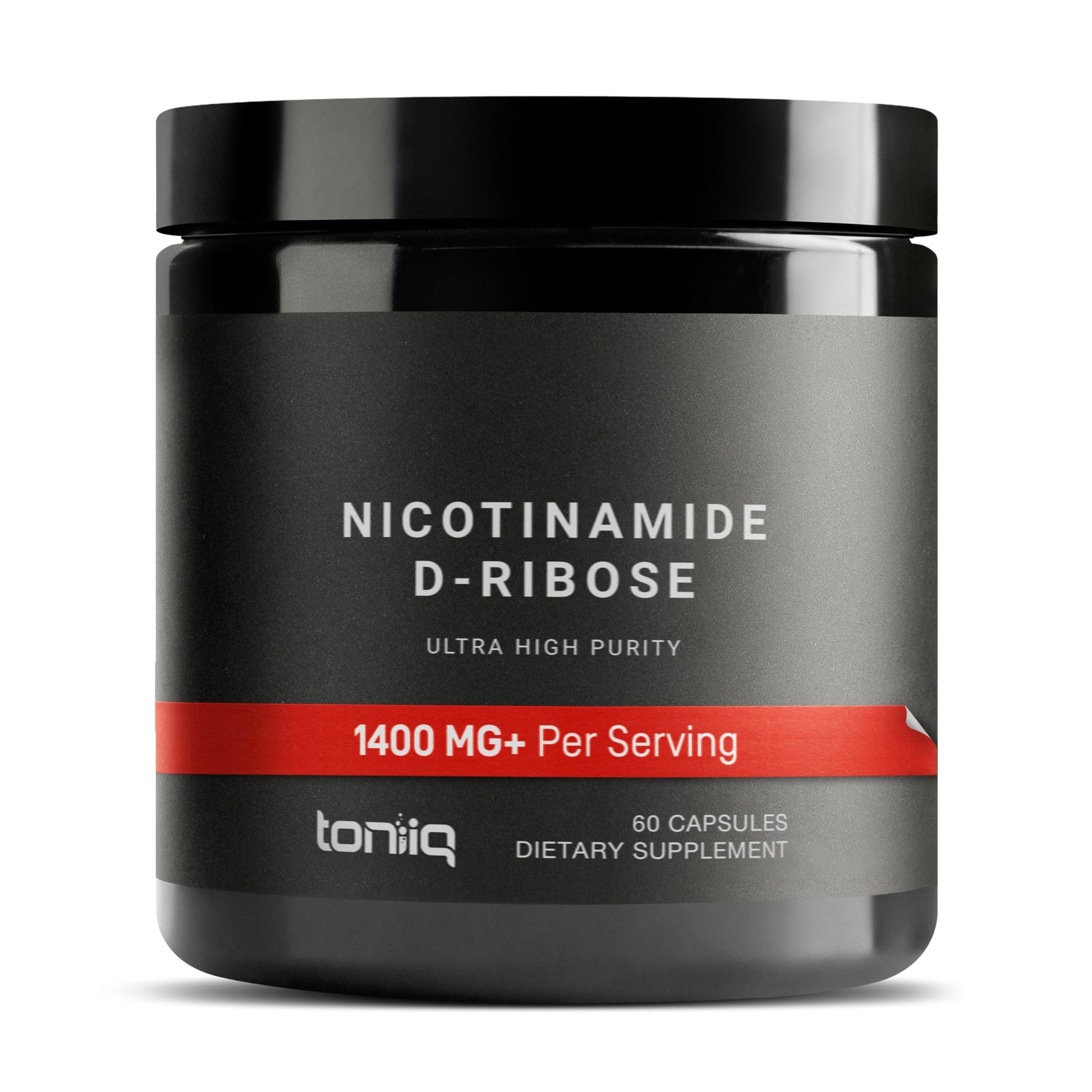 Toniiq Ultra High Potency 1400mg NAD Supplement - NAD+ Nicotinamide B3 Blend with D-Ribose, Niacin -with RiaGev - 3rd Party Tested Toniiq uk supplements