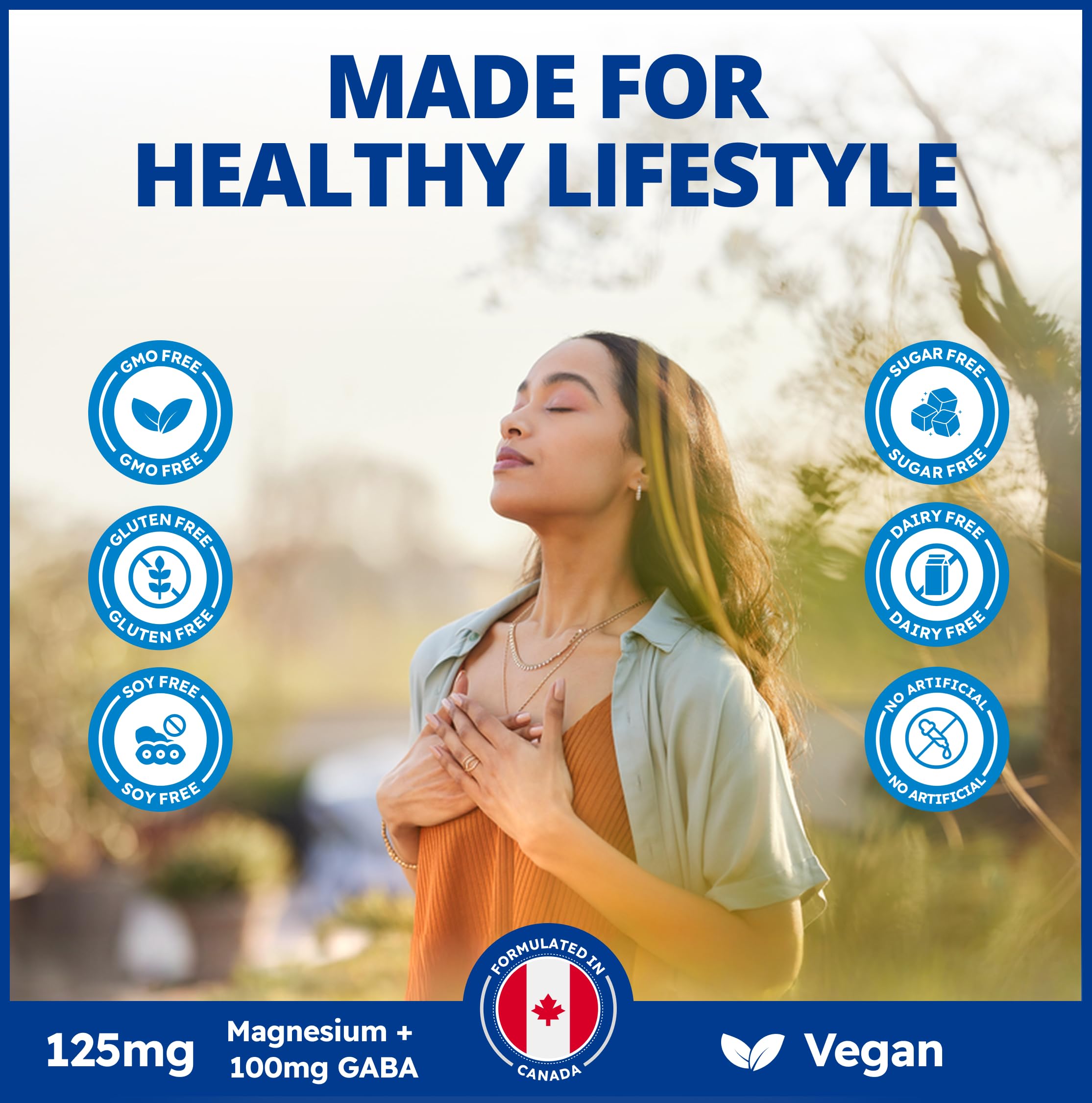 CanPrev Magnesium Bisglycinate Chelated + GABA & Melatonin, 120 Veg Caps, 120-Day Supply, Support Restful Night, Muscle Function, Promote Relaxation & Balanced Sleep-Wake Cycle, Vegan, No GMO & Gluten CanPrev uk supplements