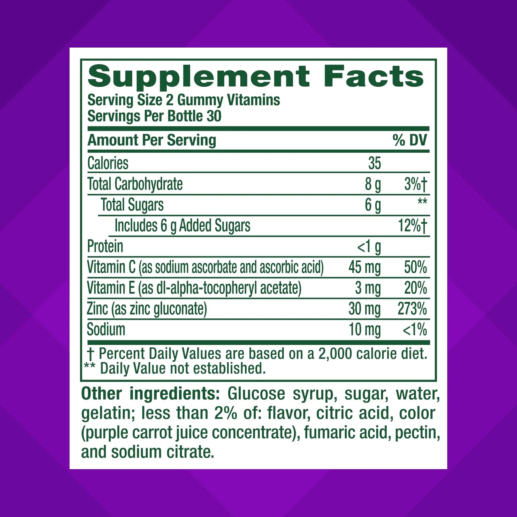 vitafusion Daily Complexion Care (1), Beauty Supplement Helps Support Clear Skin (1) (2) with Zinc Gluconate, Plus Vitamins E & C Vitafusion uk supplements
