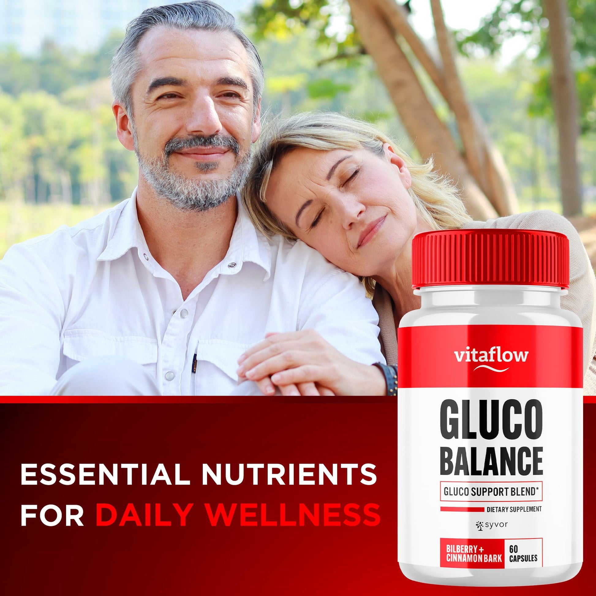 (3 Pack) Vitaflow Balance Support Supplement Capsules, Official VitaFlow Support Supplements Pills with All Natural Premium Ingredients, Vita Flow Advanced Glyco Balance for Men & Women (180 Capsules) Syvor uk supplements