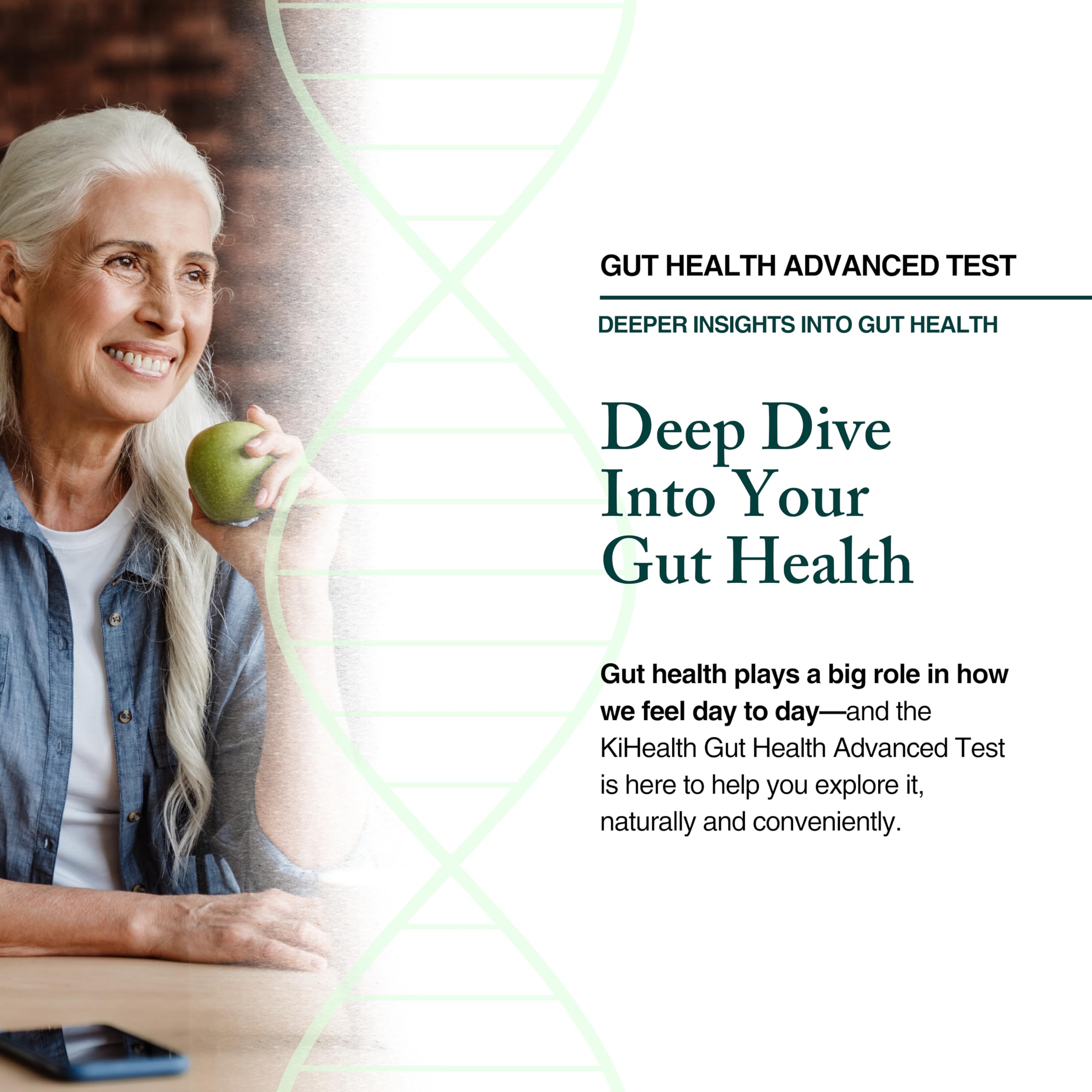 KiHealth – Gut Health Advanced Test – Comprehensive Stool Test for Microbiome, Digestion, & Inflammation – at-Home Kit Kihealth uk supplements