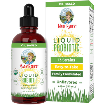 MaryRuth Organics USDA Organic Liquid Probiotic | Digestive Health | Gut Health | Probiotics for Women | Probiotics for Men | Probiotics for Kids | Acidophilus Probiotic | Non-GMO | 40 Servings MARYRUTH'S uk supplements