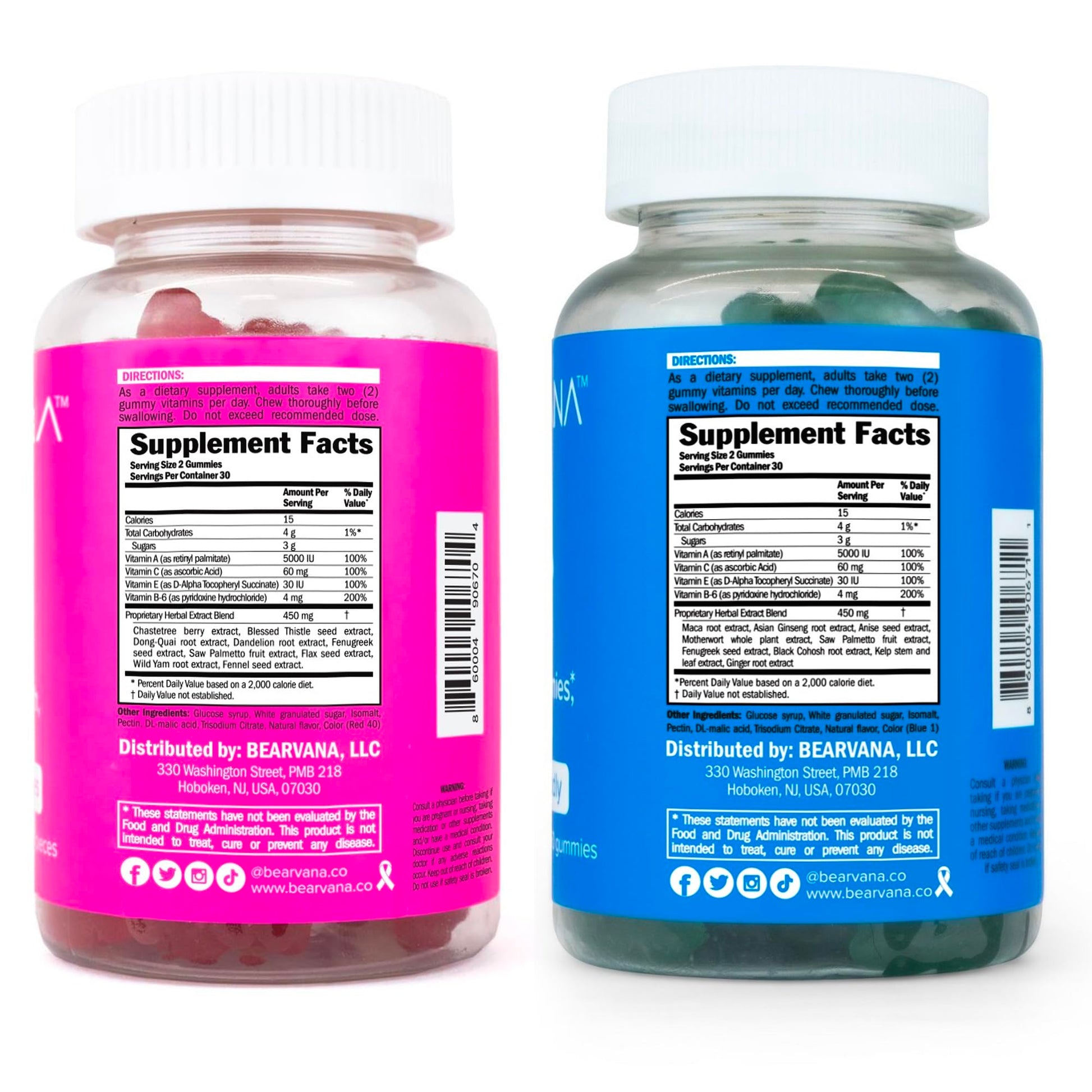 BEARVANA Gummies Combo Pack - Chest and Bum Gummies - Workout Aid - Women’s BEARVANA uk supplements