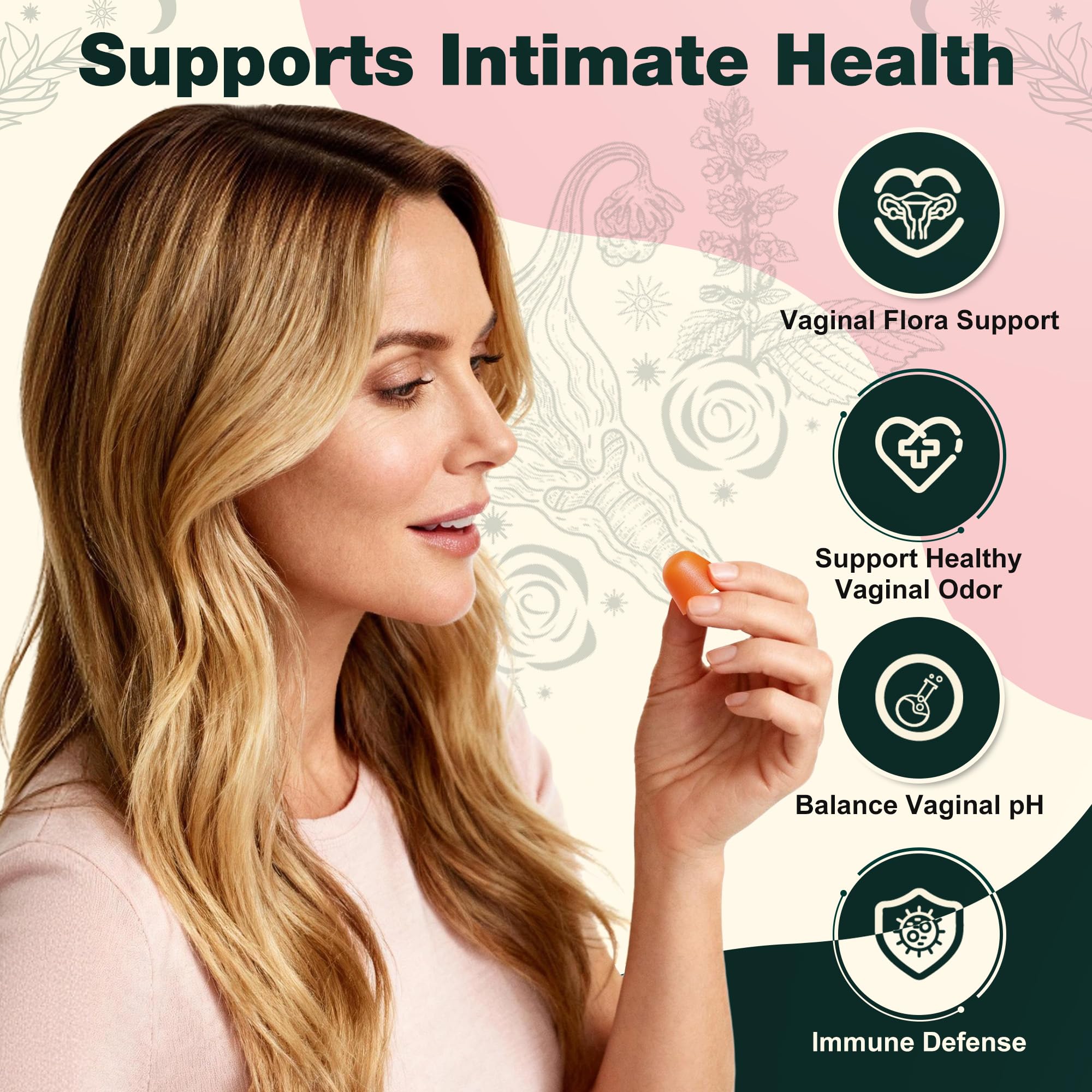 Oneoo Feminine Balance Gummies - Premium Balance Gummies for Women's pH Health, Feminine Gummy for Immune & Energy Support, Vegan, Gluten-Free, Hawaiian Pineapple, 60 Count Oneoo uk supplements