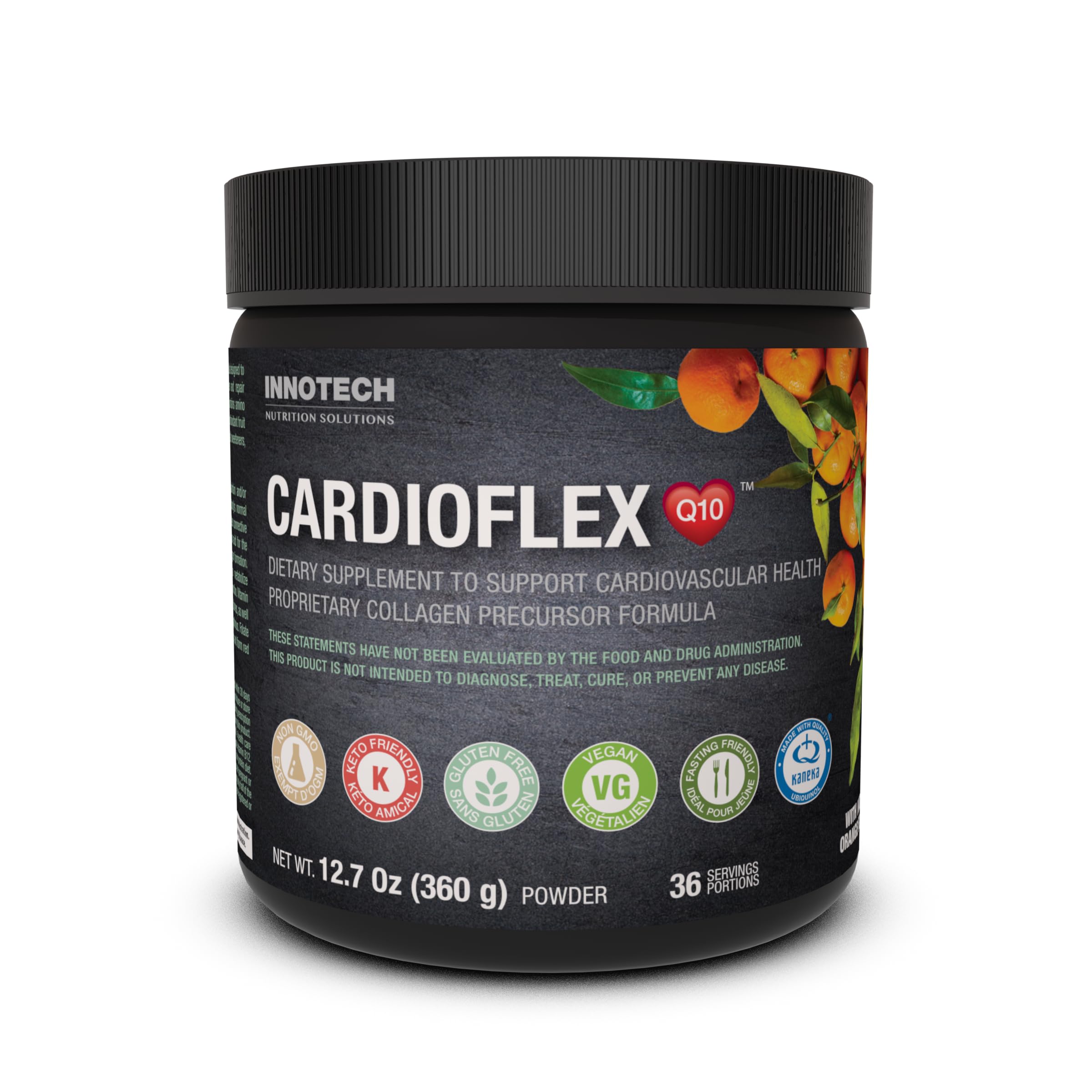 Innotech Nutrition CardioFlex Q10 Heart Health & Energy Support CoQ10 Amino Acids & Electrolytes Orange 360g Innotech Nutrition Solutions uk supplements