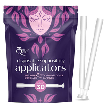 Queen Care - Disposable Suppository Applicator, Boric Acid Applicator, Feminine Care Suppository Applicator Queen Care uk supplements