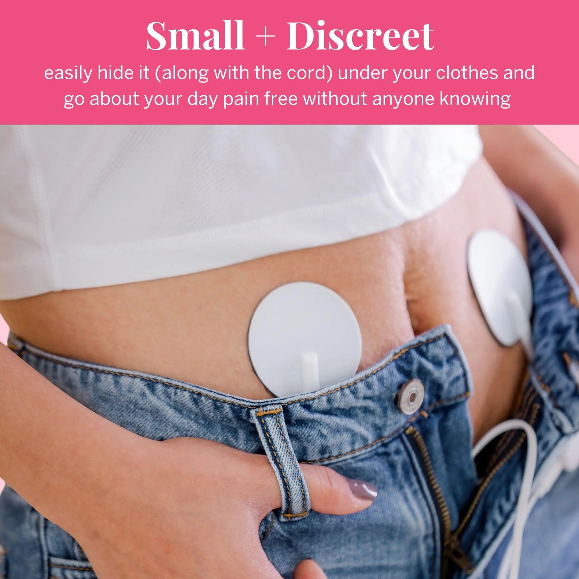Pixie Period Pain Relief Device - Best PMS Relief Simulator with TENS Technology - Thinnest Wearable Tens Unit - Unnoticeable Under Clothes - Menstrual Cramp Comfort for Feminine Care Pixie Cup uk supplements