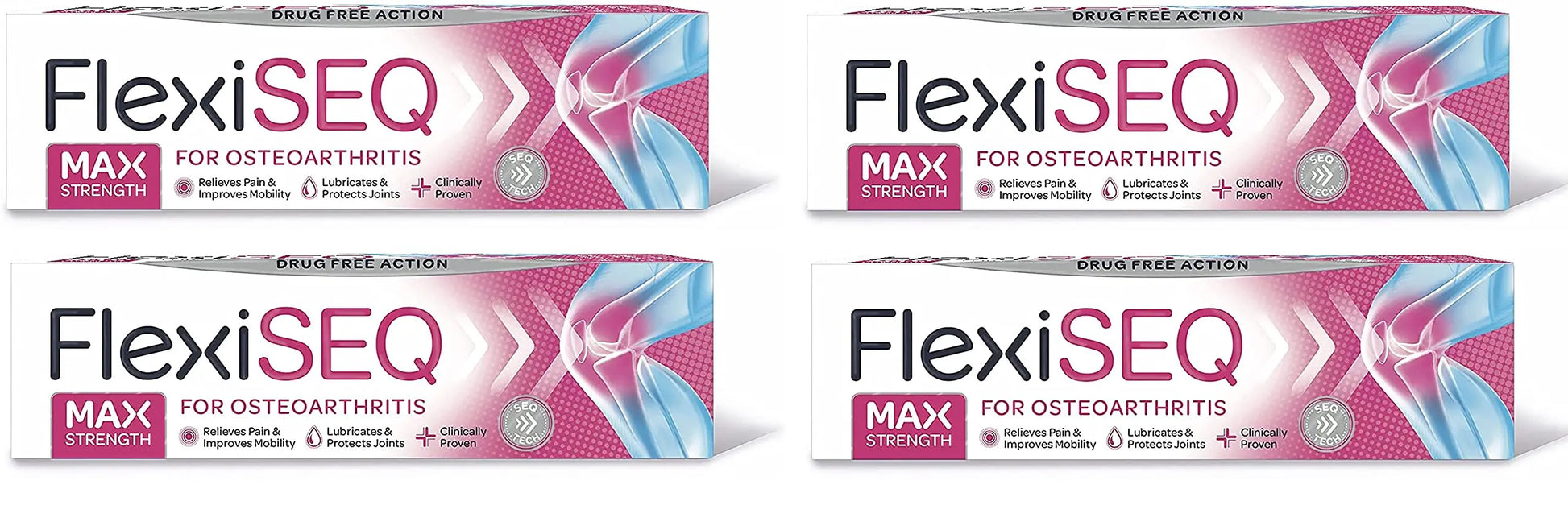 FLEXISEQ 50G GEL **** VALUE 4PK **** (Pain associated with Osteoarthritis) Flexiseq uk supplements