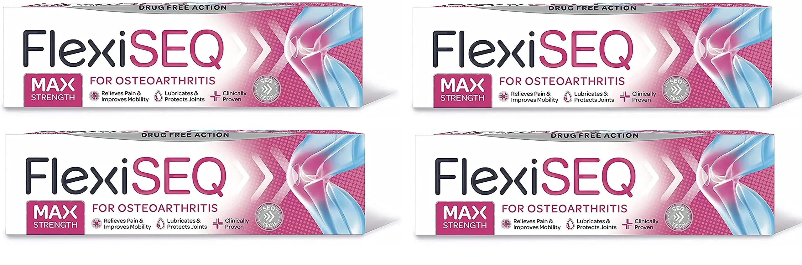 FLEXISEQ 50G GEL **** VALUE 4PK **** (Pain associated with Osteoarthritis) Flexiseq uk supplements