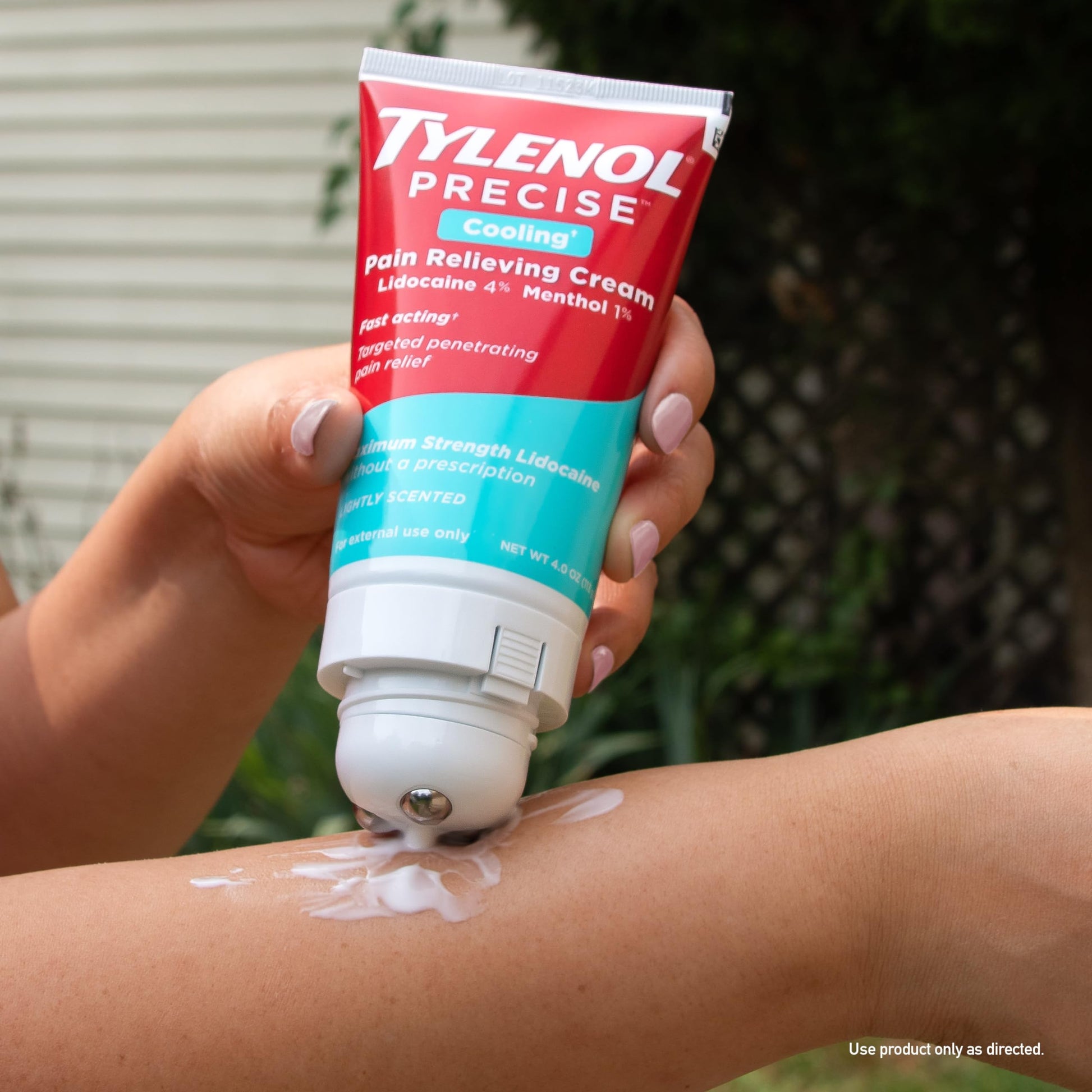 Tylenol Precise Cooling Cream, Strong Pain Relief with Fast-Acting Sensation, 4% Lidocaine, 1% Menthol, Maximum OTC Strength Relief for Back, Muscle & Joint, Numbing Cream Rollerball Applicator, 4 oz Tylenol uk supplements