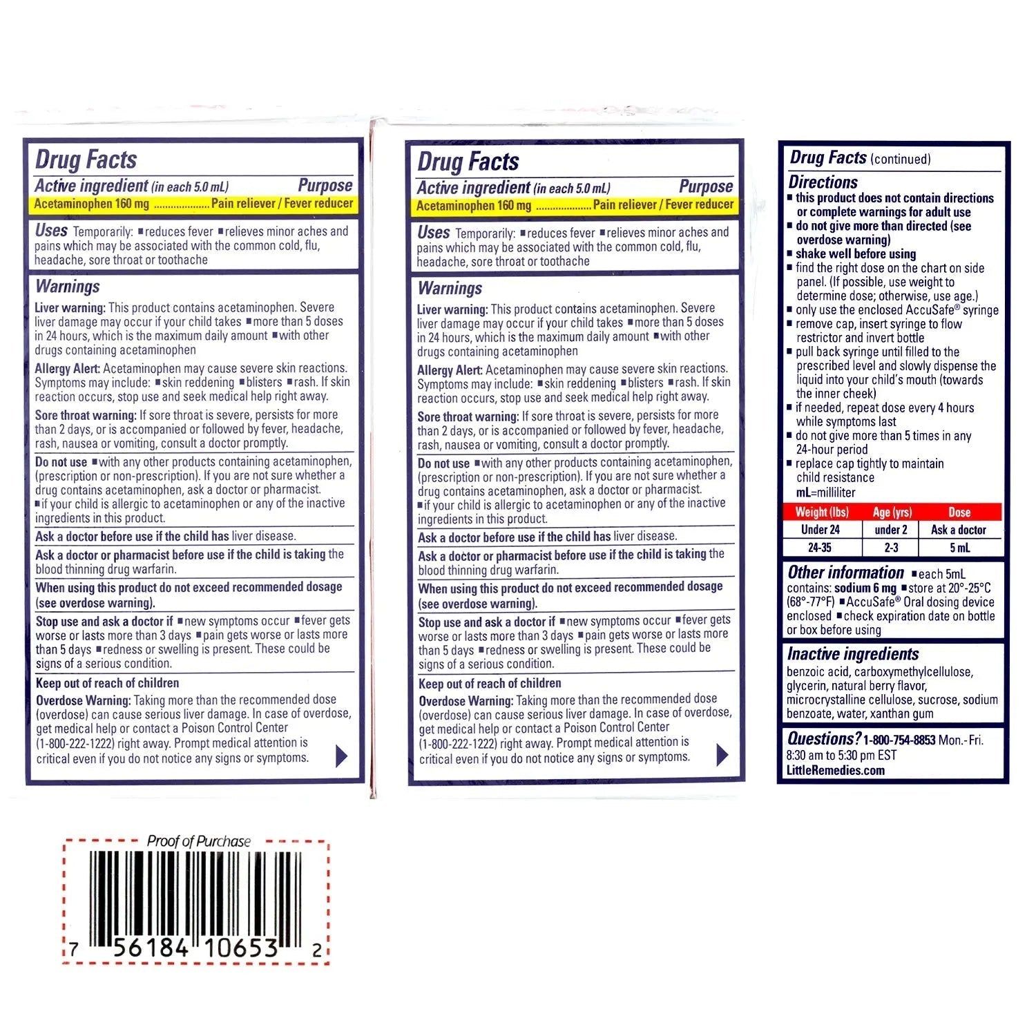 Little Remedies Infant Fever & Pain Reliever with Acetaminophen, Baby Medicine with No Artificial Sweeteners, Flavors or Dyes, Natural Berry Flavor, 2 Fl Oz, Pack of 2 Little Remedies uk supplements