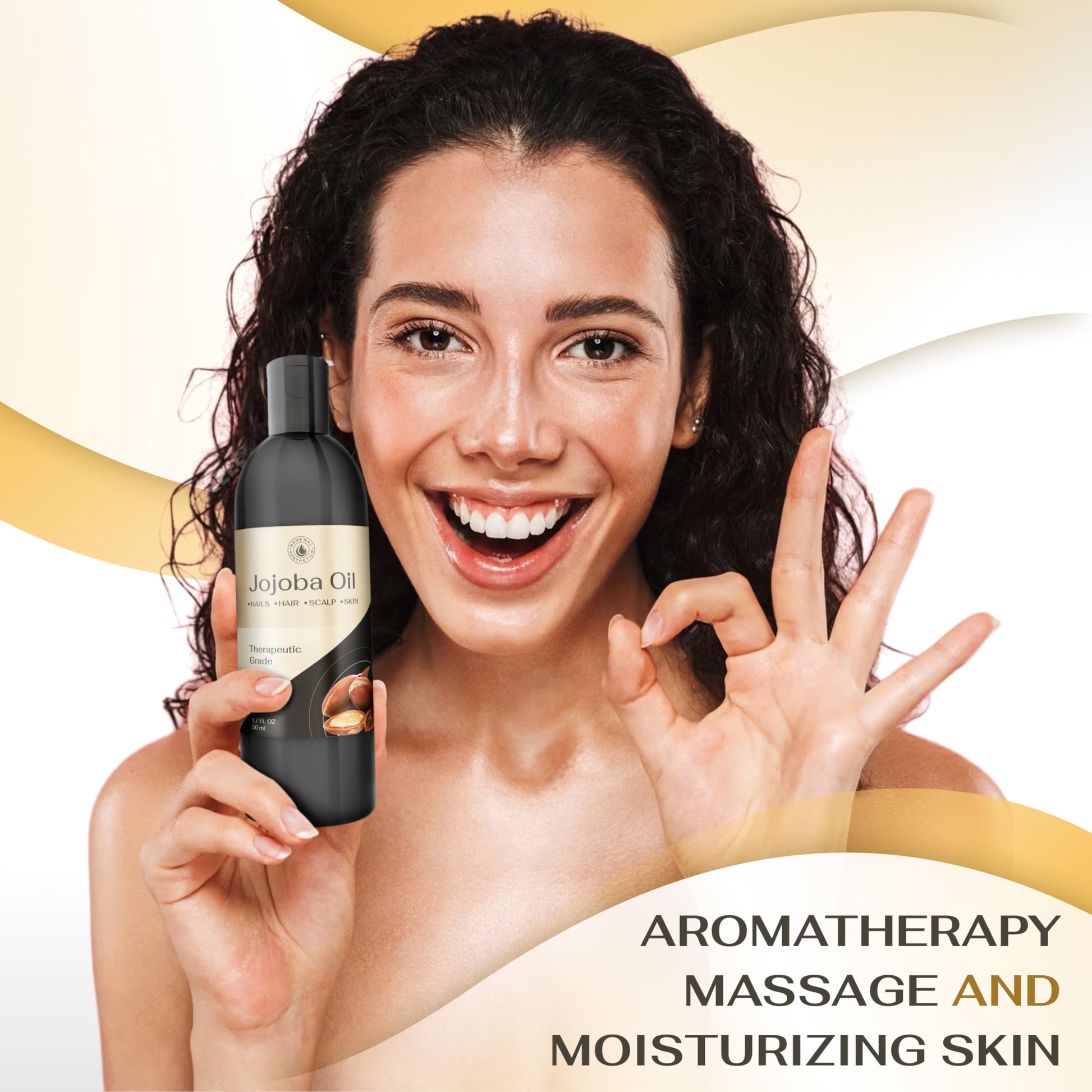 Sweet Oil - Hair and Skin Softener, Organic Natural Carrier Body Oil, Carrier Oil for Essential Oils - Massage Oil Renewal Aesthetics uk supplements
