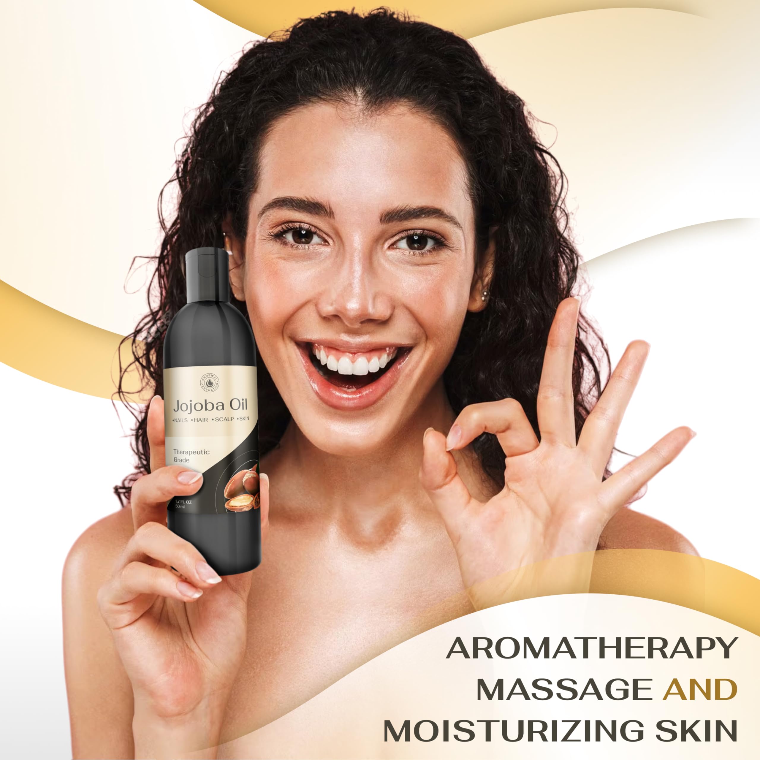 Sweet Oil - Hair and Skin Softener, Organic Natural Carrier Body Oil, Carrier Oil for Essential Oils - Massage Oil Renewal Aesthetics uk supplements