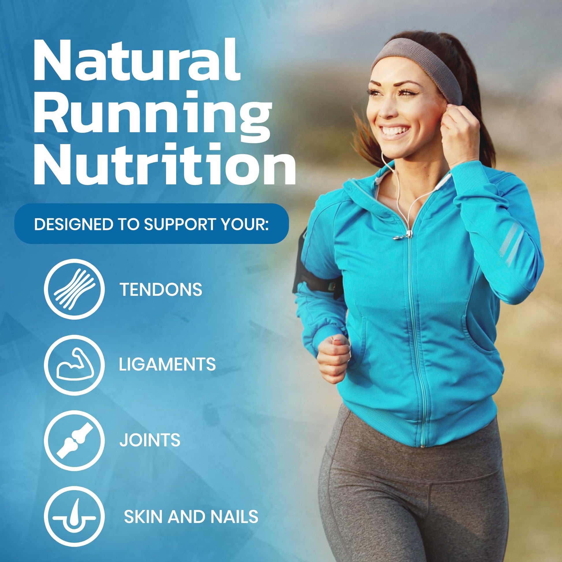 Protein Rebel - Run Easy Marine Collagen Powder for Running, Joint Support - Unflavoured Powder Collagen Protein Rebel uk supplements