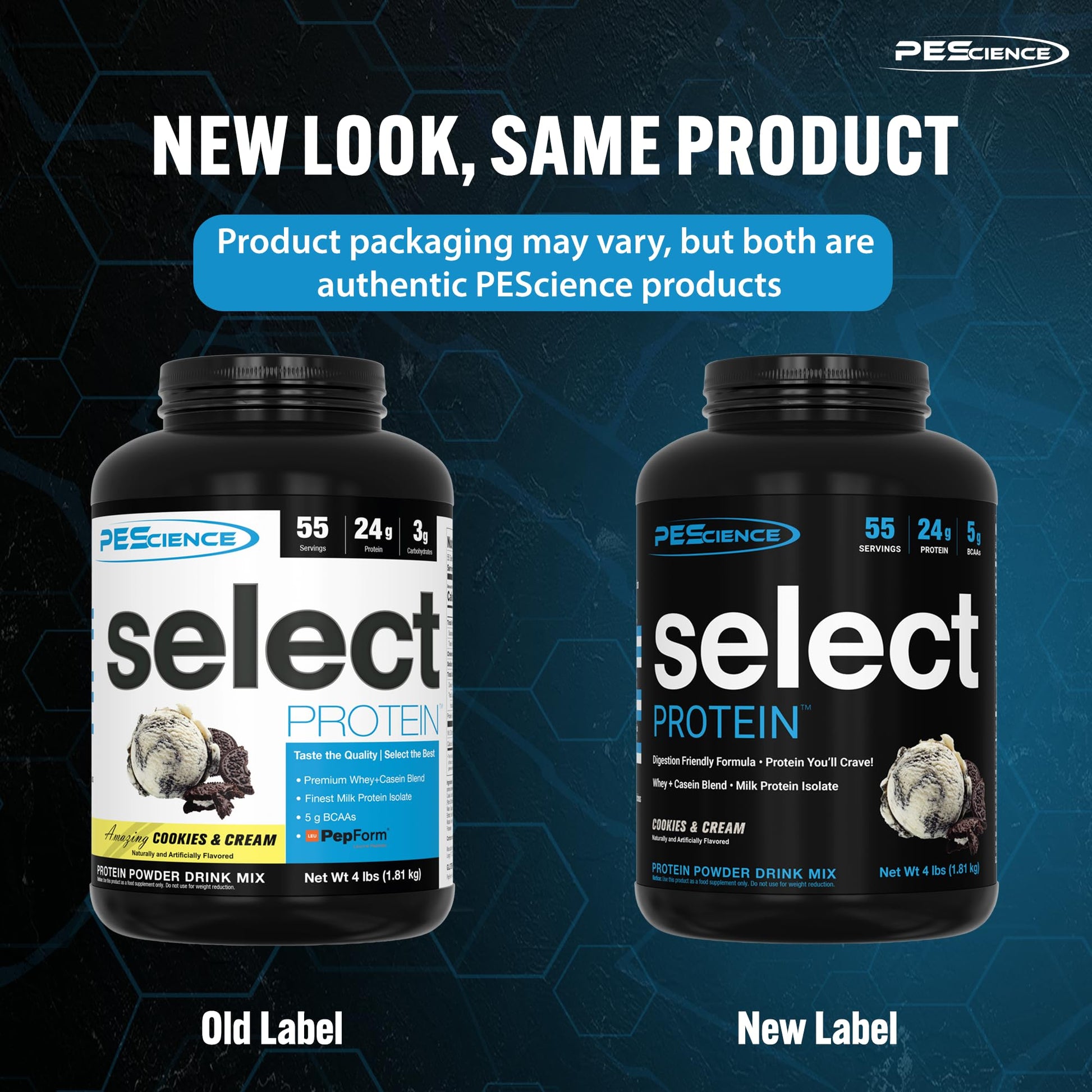 PEScience Select Protein, Cookies and Cream, 27 Serving, Premium Whey and Casein PEScience uk supplements
