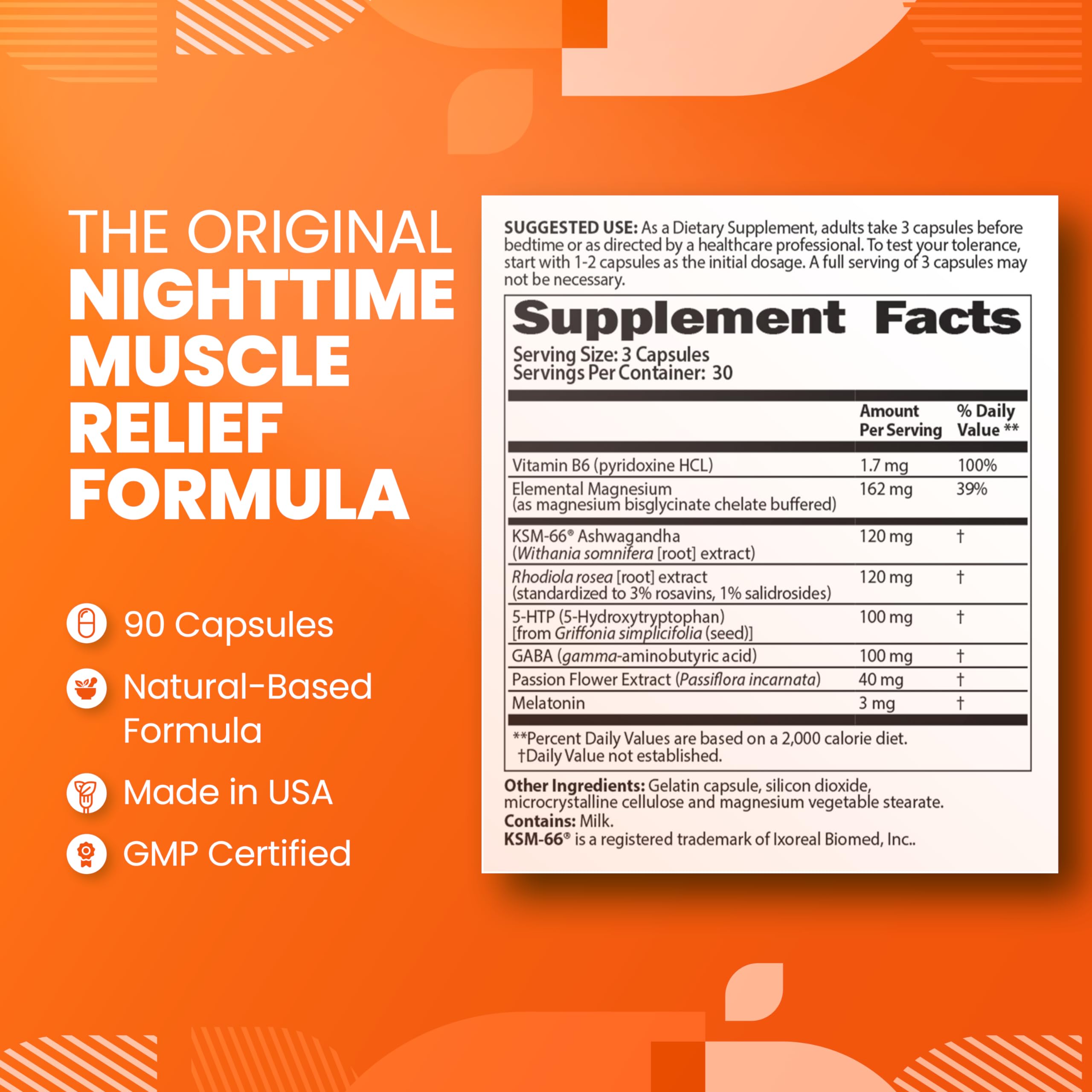 SaltWrap Mag R&R - Nighttime Muscle Cramps Support, Natural Sleep Support for Adults with Magnesium Glycinate for Muscle Spasm and Leg Cramps Relief, 90 Capsules SaltWrap uk supplements