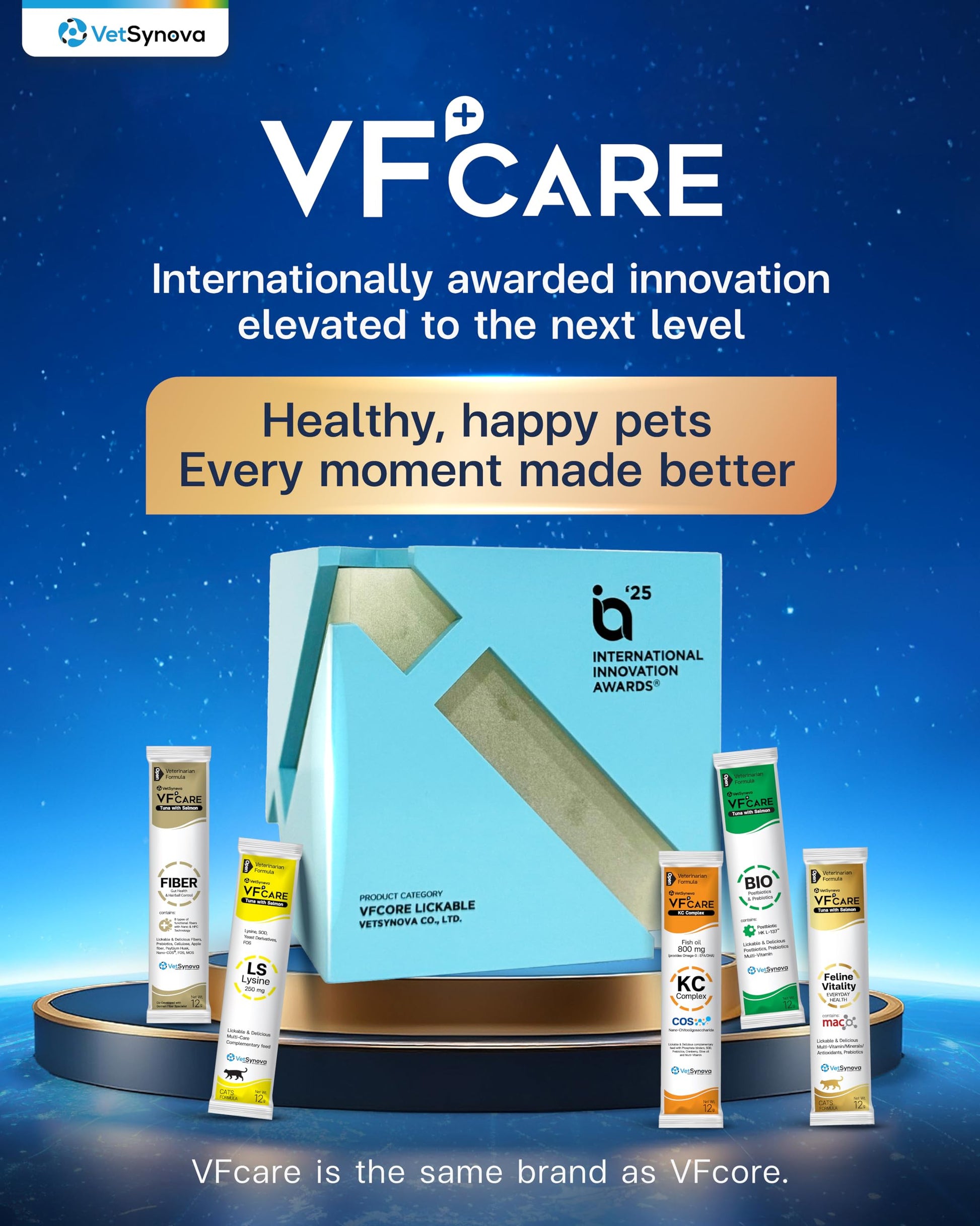 VFcare BIO Supplement for Cats & Dogs – Anti Diarrhea for Dogs, Gut Health Paste with Postbiotics, Prebiotics, FOS, L-137, Yeast Extract – Anti Diarrhea for Dogs, 30 Sachets VFCARE uk supplements