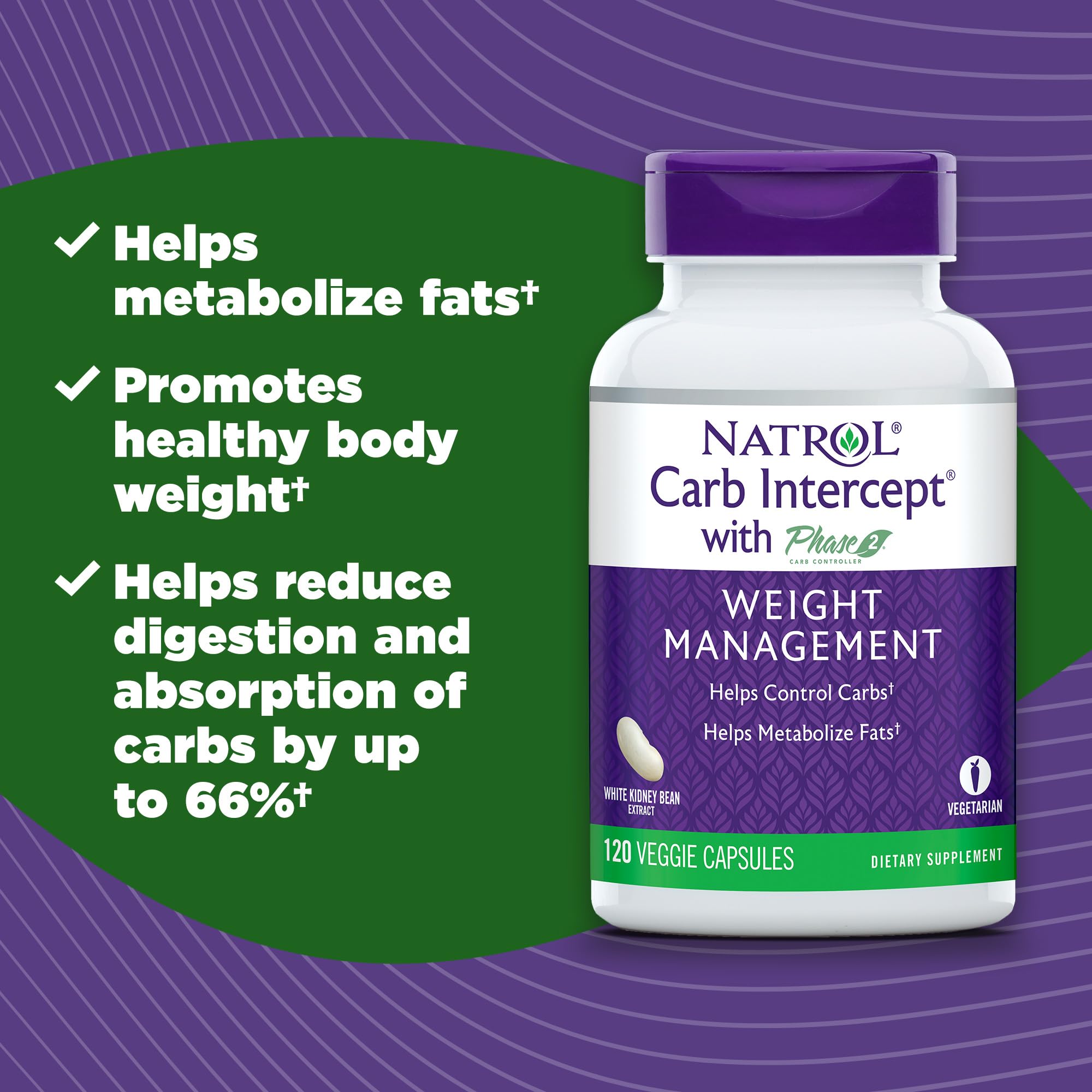 Natrol Carb Intercept Capsules with White Kidney Bean Extract - Controls Carbs, Metabolize Natrol uk supplements