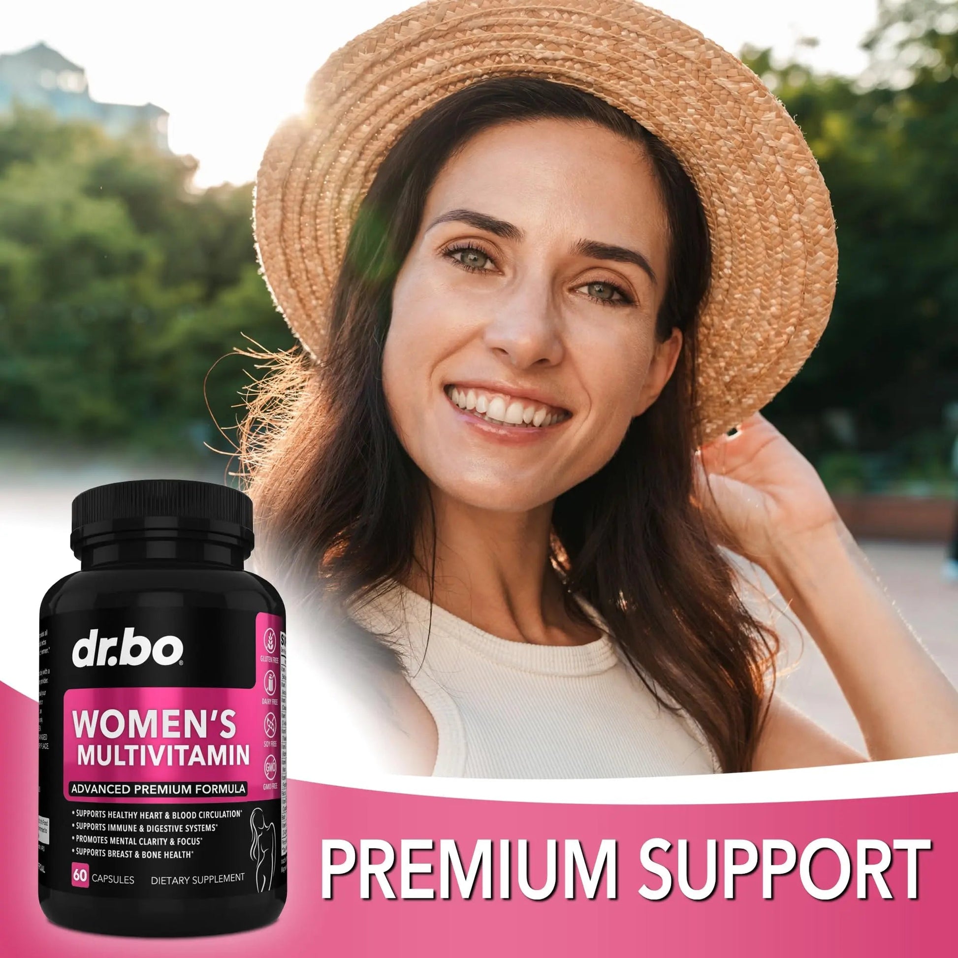 Womens Multivitamin - Natural Daily Multi Vitamins for Women - Womans Energy Vitamin DR. BO uk supplements