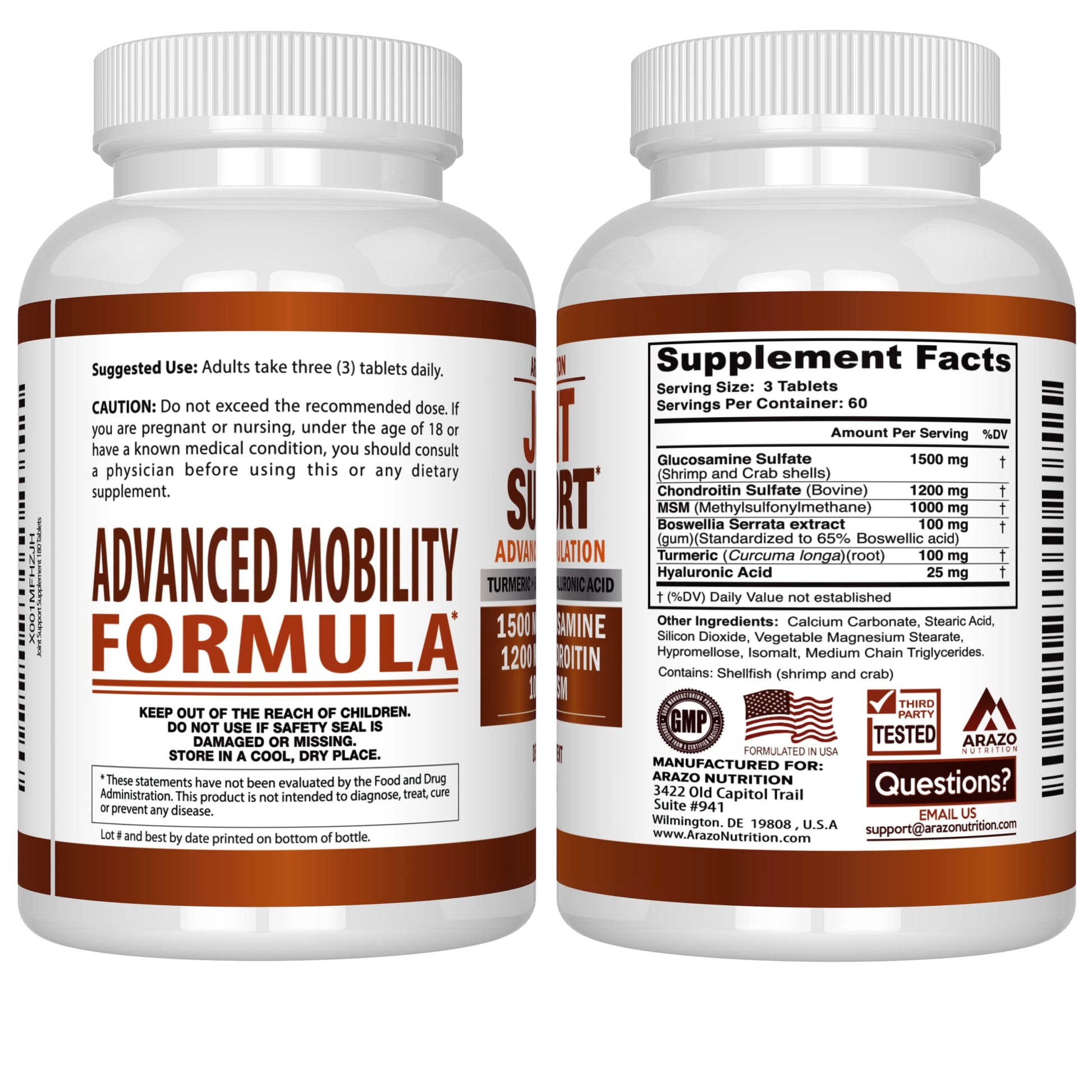 Glucosamine Chondroitin Turmeric Msm Boswellia - Joint Support Supplement for Relief My Store uk supplements