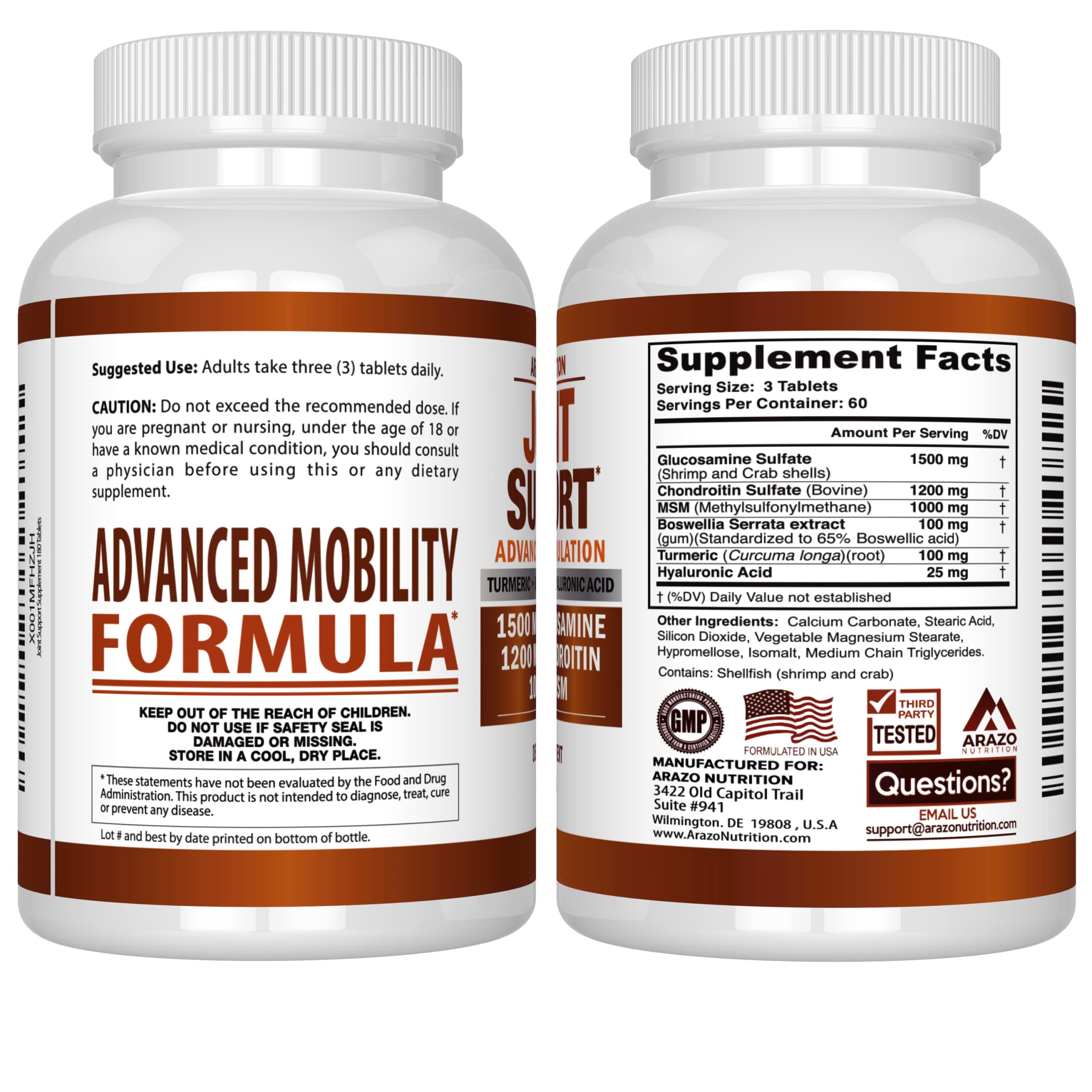 Glucosamine Chondroitin Turmeric Msm Boswellia - Joint Support Supplement for Relief My Store uk supplements