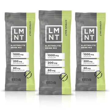 LMNT Zero-Sugar Electrolytes - Citrus Salt - Hydration Powder Packets | No Dodgy Ingredie Drink LMNT uk supplements