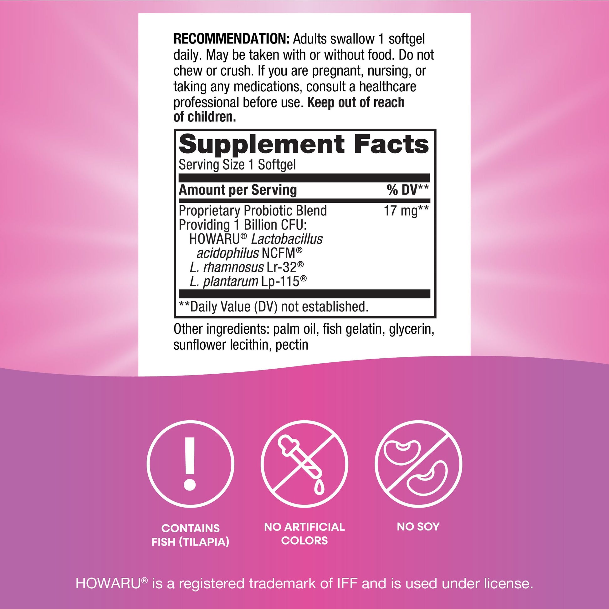 Nature's Way Pearls Women's Probiotic, Supports Women's and Digestive Health*, Protects Against Occasional Constipation & Bloating*, 1 Billion Live Cultures, 30 Softgels (Packaging May Vary) Nature's Way uk supplements
