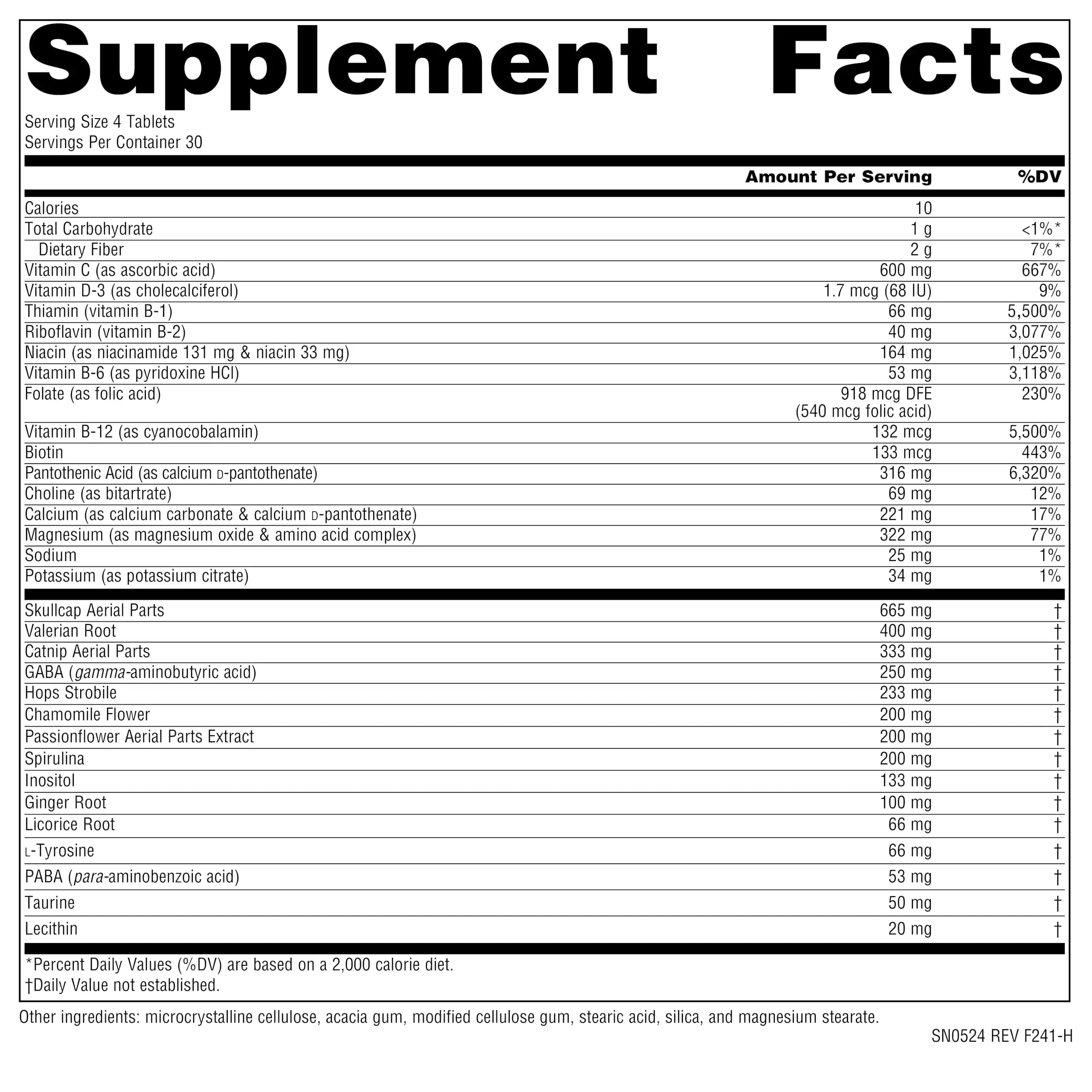Source Naturals Hi-Stress B&C with Herbs - 120 Tablets Source Naturals uk supplements