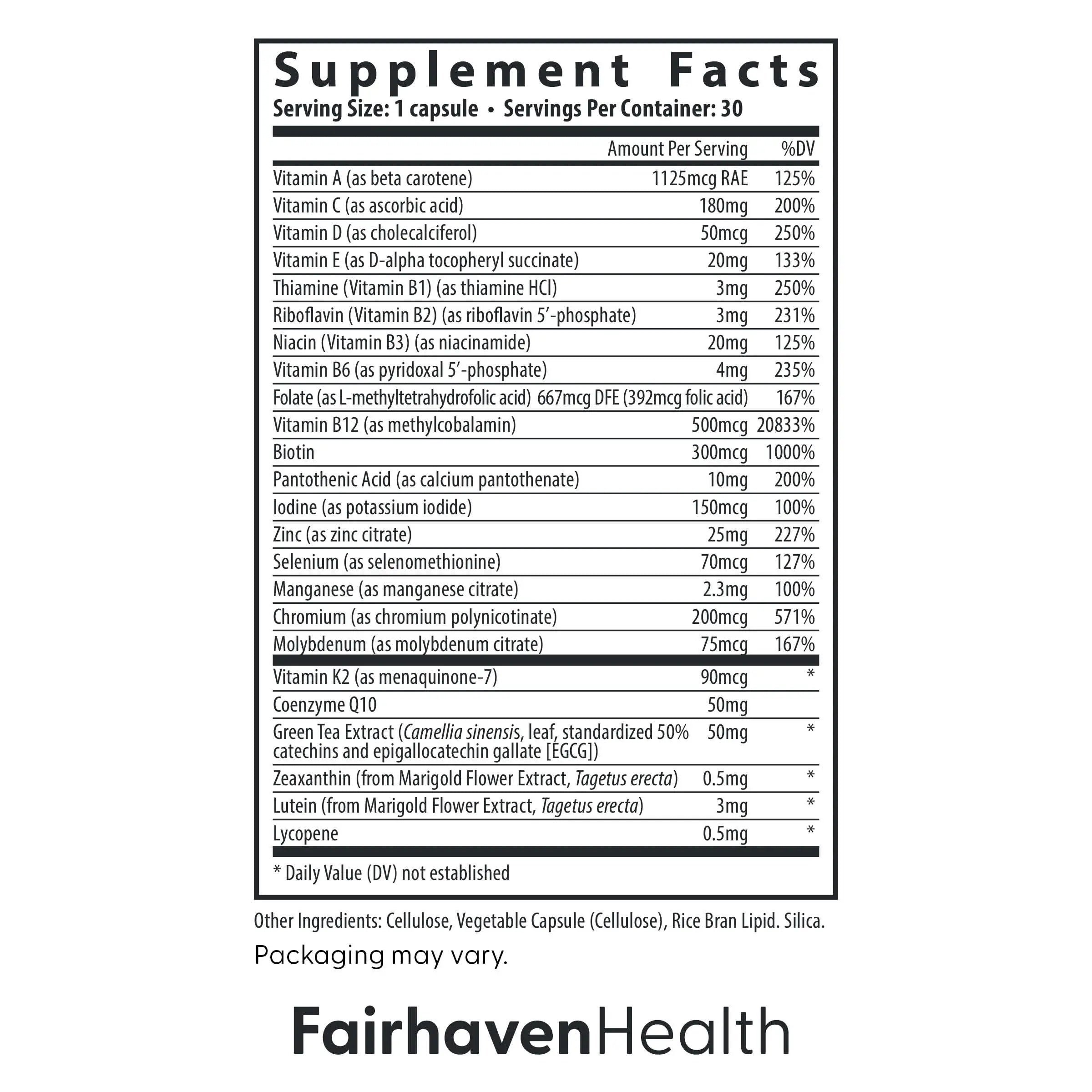 Fairhaven Health Womens Multivitamin Essentials | Once Daily Multivitamin for Women Support for Energy, Immune Health, Eye Health, Hormone Balance | Fairhaven Health uk supplements