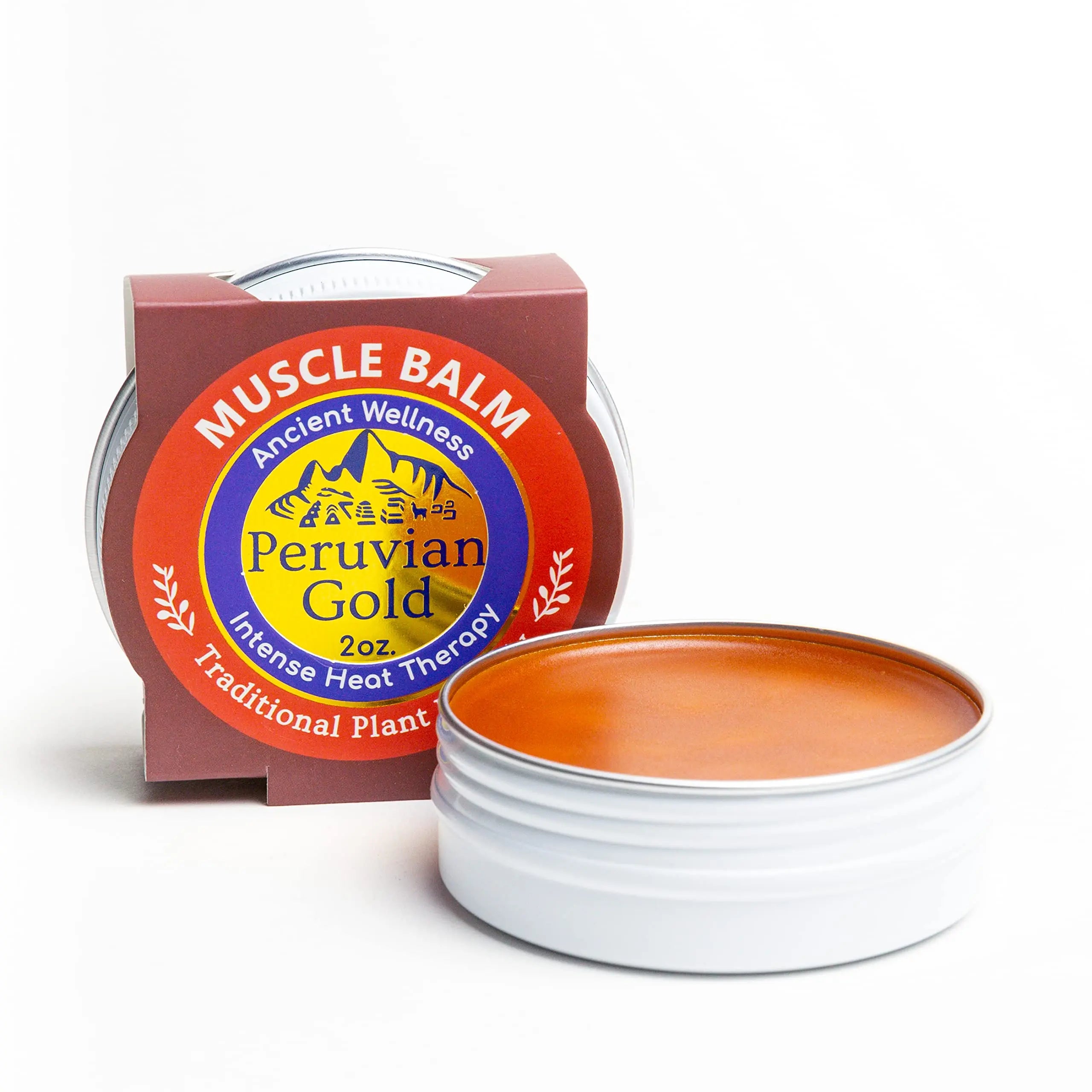 Sore Muscle Balm - Peruvian Gold Intense Heat Therapy Muscle Rub. 500K Scoville Heat Units Melts Away Sore, Painful Muscles. 2oz Peruvian Gold uk supplements