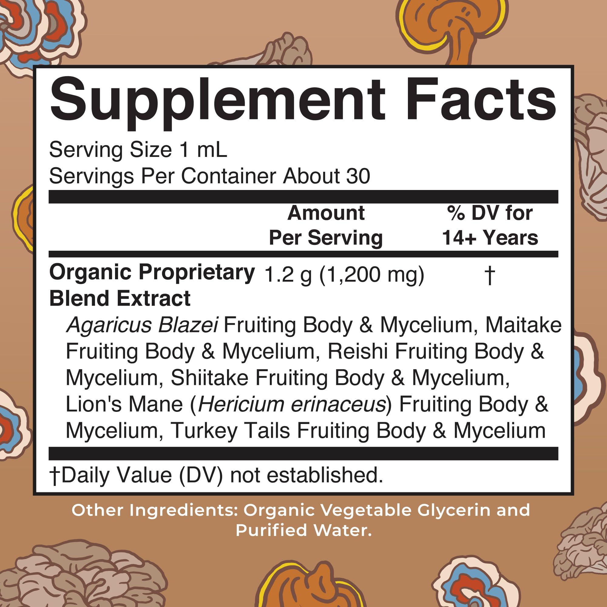 MaryRuth's Mushroom Complex | Lion's Mane | Turkey Tail | Reishi Mushroom | Shiitake Mushrooms | Alcohol Free | Mushroom Blend | Organic | Non-GMO | Vegan | 30 Servings MARYRUTH'S uk supplements