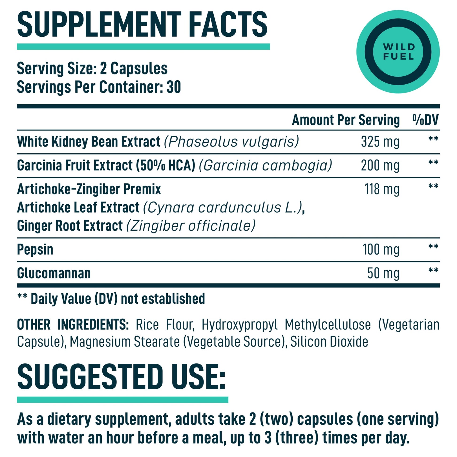 Appetite Suppressant for Weight Loss, Hunger Suppressant - Diet Pills That Work Fast WILD FUEL uk supplements
