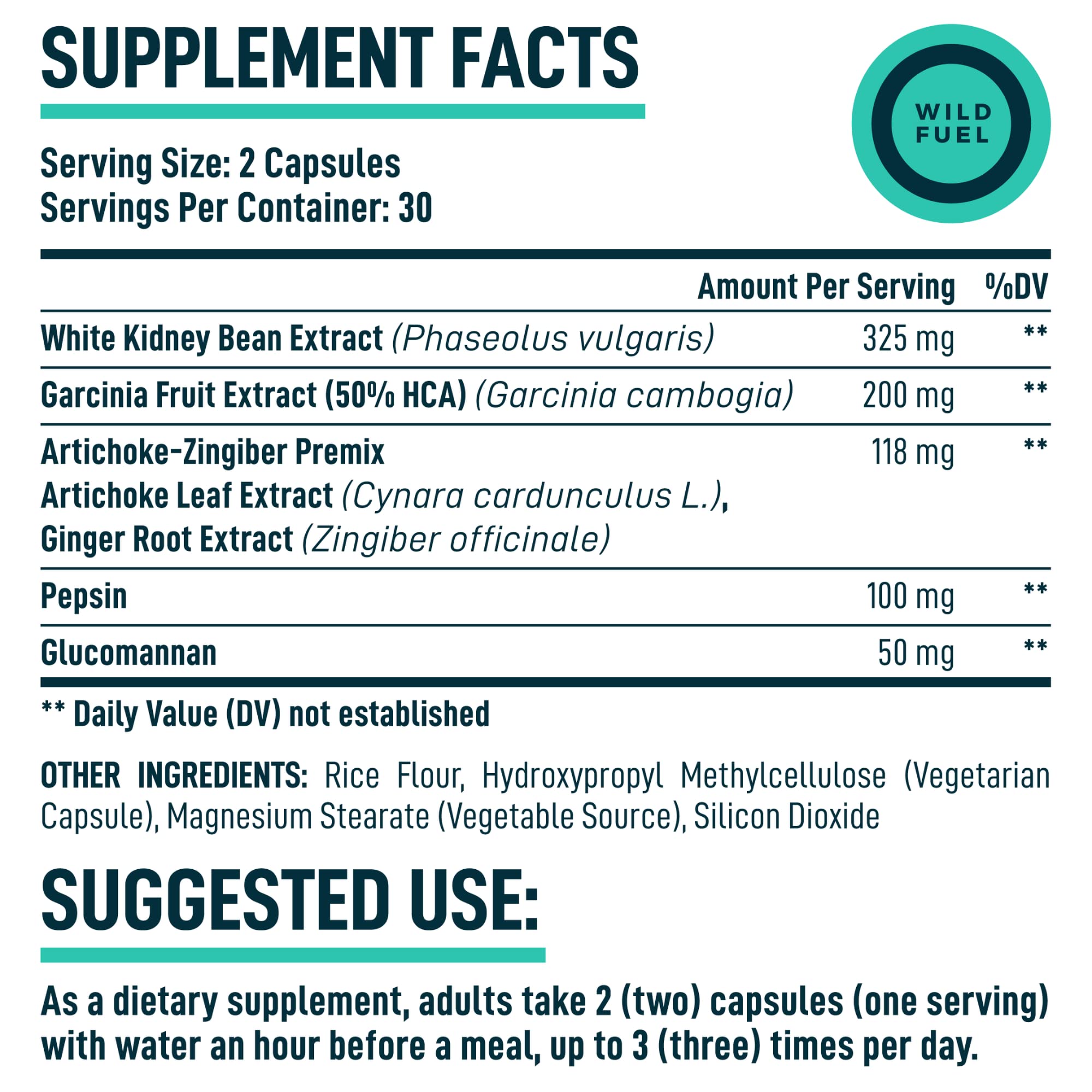 Appetite Suppressant for Weight Loss, Hunger Suppressant - Diet Pills That Work Fast WILD FUEL uk supplements