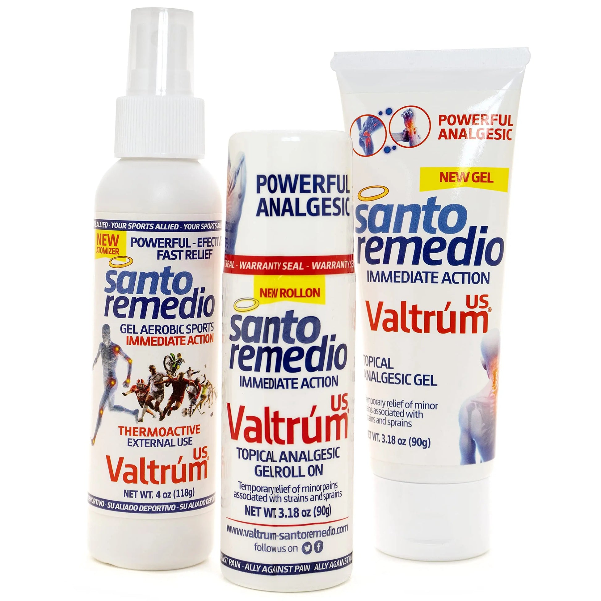 Valtrum Santo Remedio Pain Relief Spray, 4 Oz Valtrum uk supplements