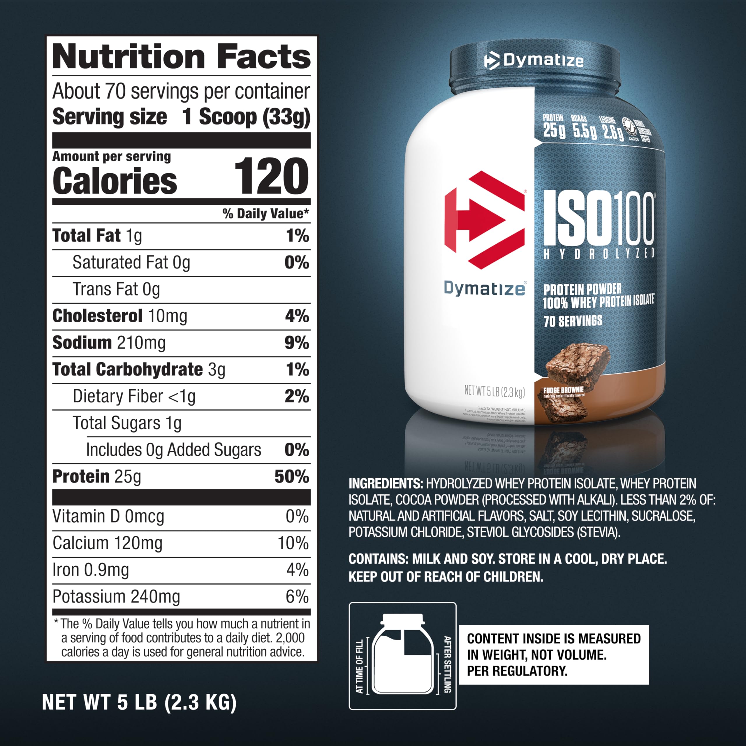 Dymatize ISO100 Hydrolyzed Protein Powder, 100% Whey Isolate Protein, 25g of Protein Dymatize uk supplements