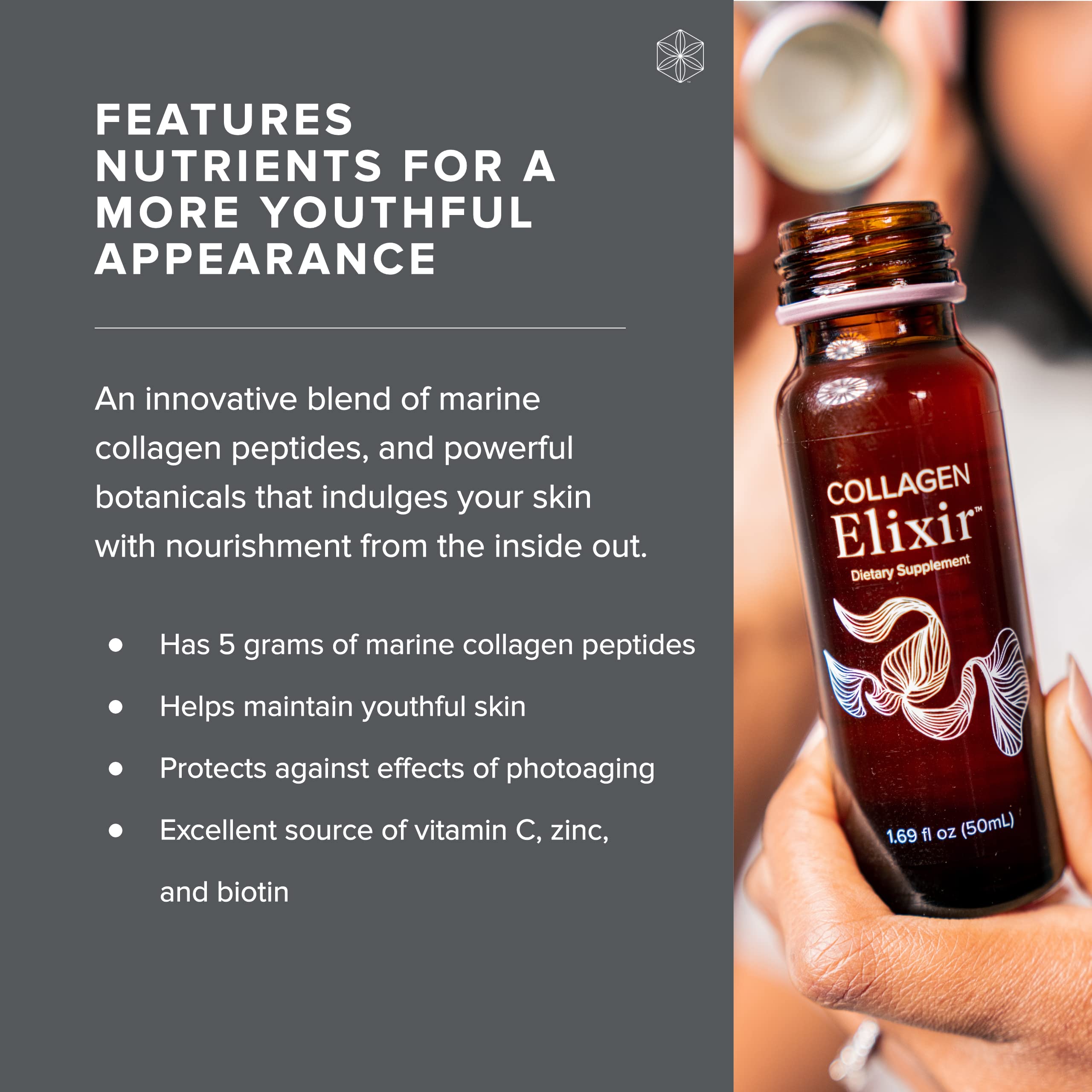 Isagenix Collagen Elixir - Collagen Drink with Marine Collagen Peptides - Liquid Collagen Isagenix uk supplements