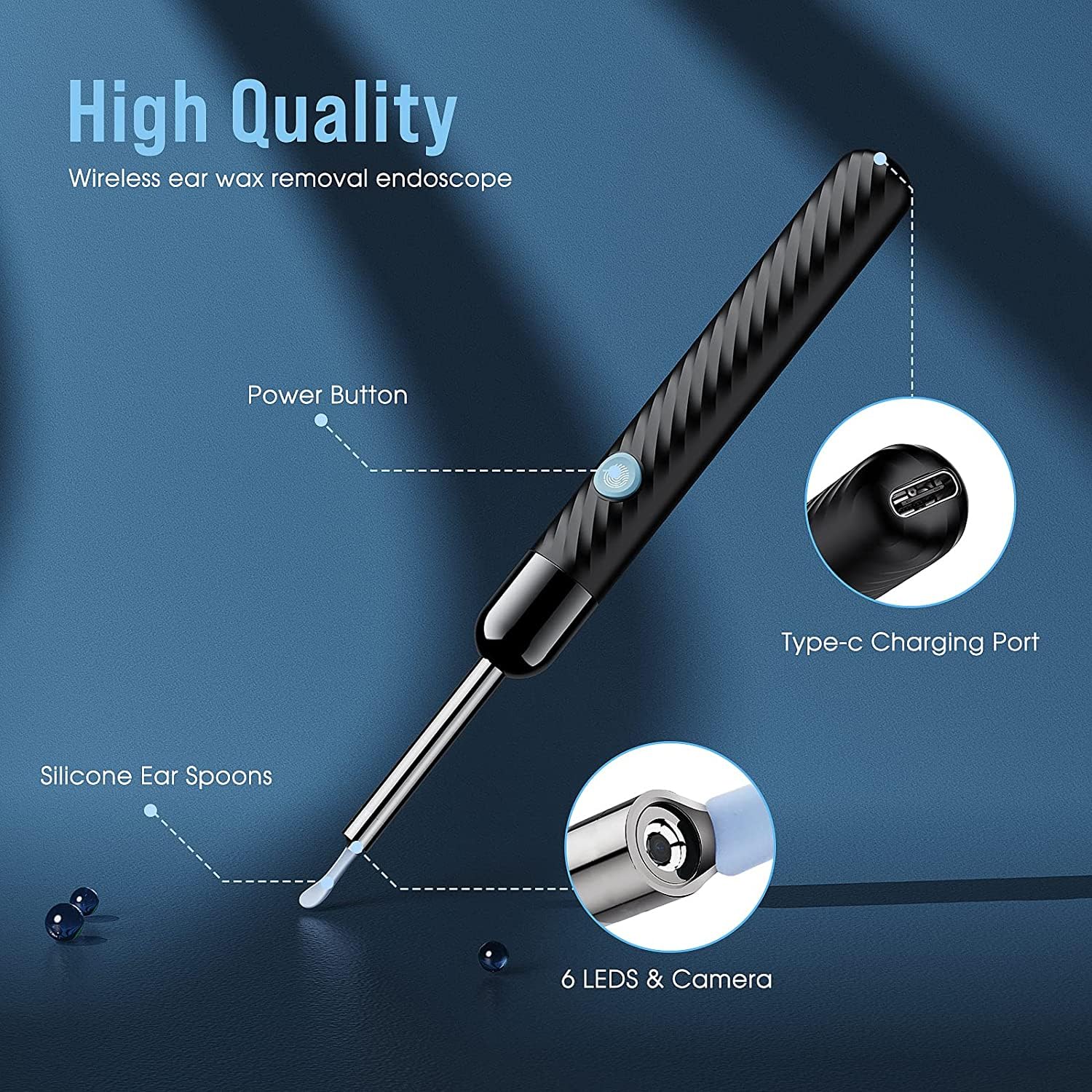 Ear Wax Removal - Earwax Remover Tool with 8 Pcs Ear Set - Ear Cleaner LEIPUT uk supplements