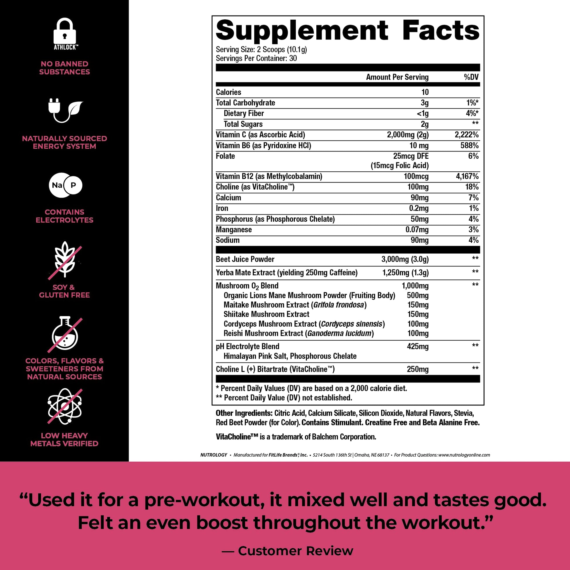 Nutrology Greens & Fruits Powder-Naturally Sourced Superfood, Chocolate (30 Servings) Beet Natural O2, Pre Workout Powder, Passion Fruit Flavor (30 Servings) Nutrology uk supplements