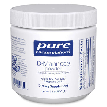 Pure Encapsulations D-Mannose Powder - for Urinary Tract Support - Urinary Tract Support & Bladder Health* - Easy Dissolve Powder - Non-GMO & Vegan - 3.5 oz Pure Encapsulations uk supplements