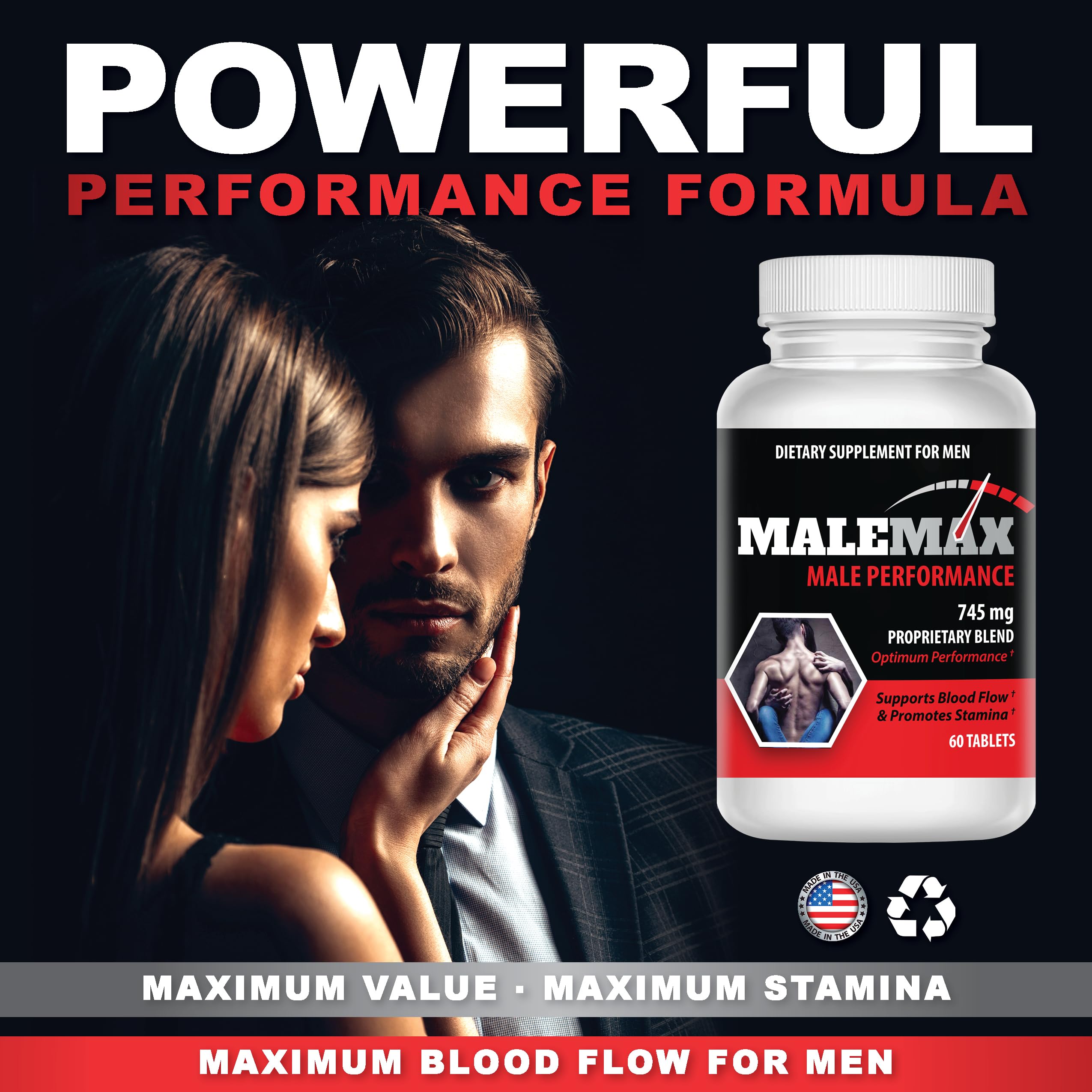 Male Enlargement Pills- Amplify Male Size- Boost Up to 3 Inches Fast- Extend in Length MaleMax uk supplements