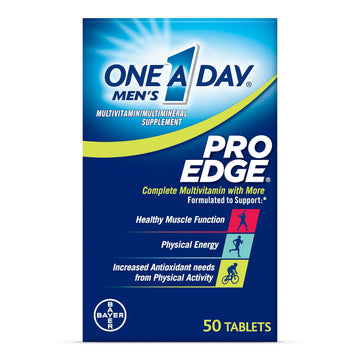 One A Day Men’s Pro Edge Multivitamin, Supplement with Vitamin A,C,D, E and Zinc for Immune Health Support and Magnesium for Healthy Muscle Function, 50 Count ONE A DAY uk supplements