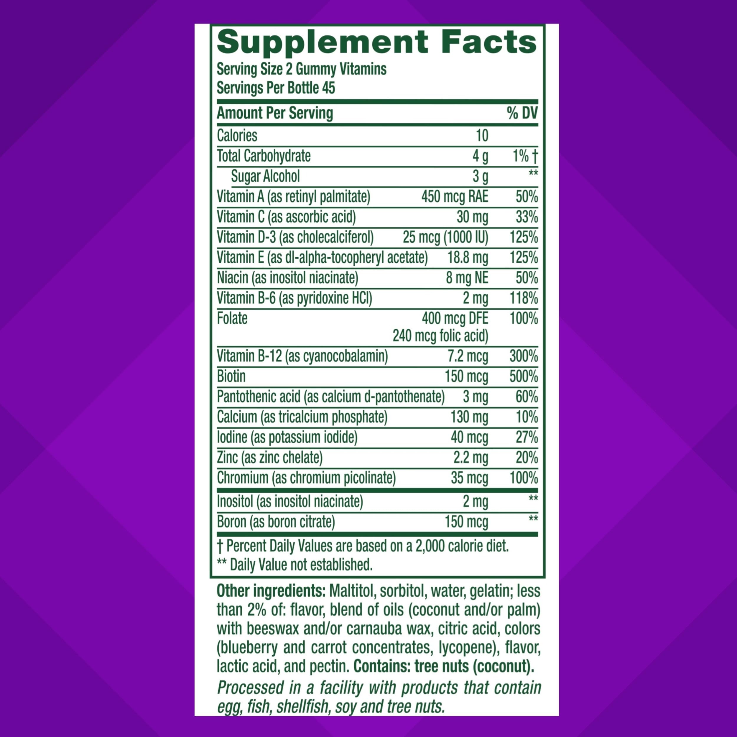 Vitafusion Women’s Sugar Free Daily Multivitamin Supplement, Keto Diet Friendly Adult Gummy Vitamin for Energy Vitafusion uk supplements