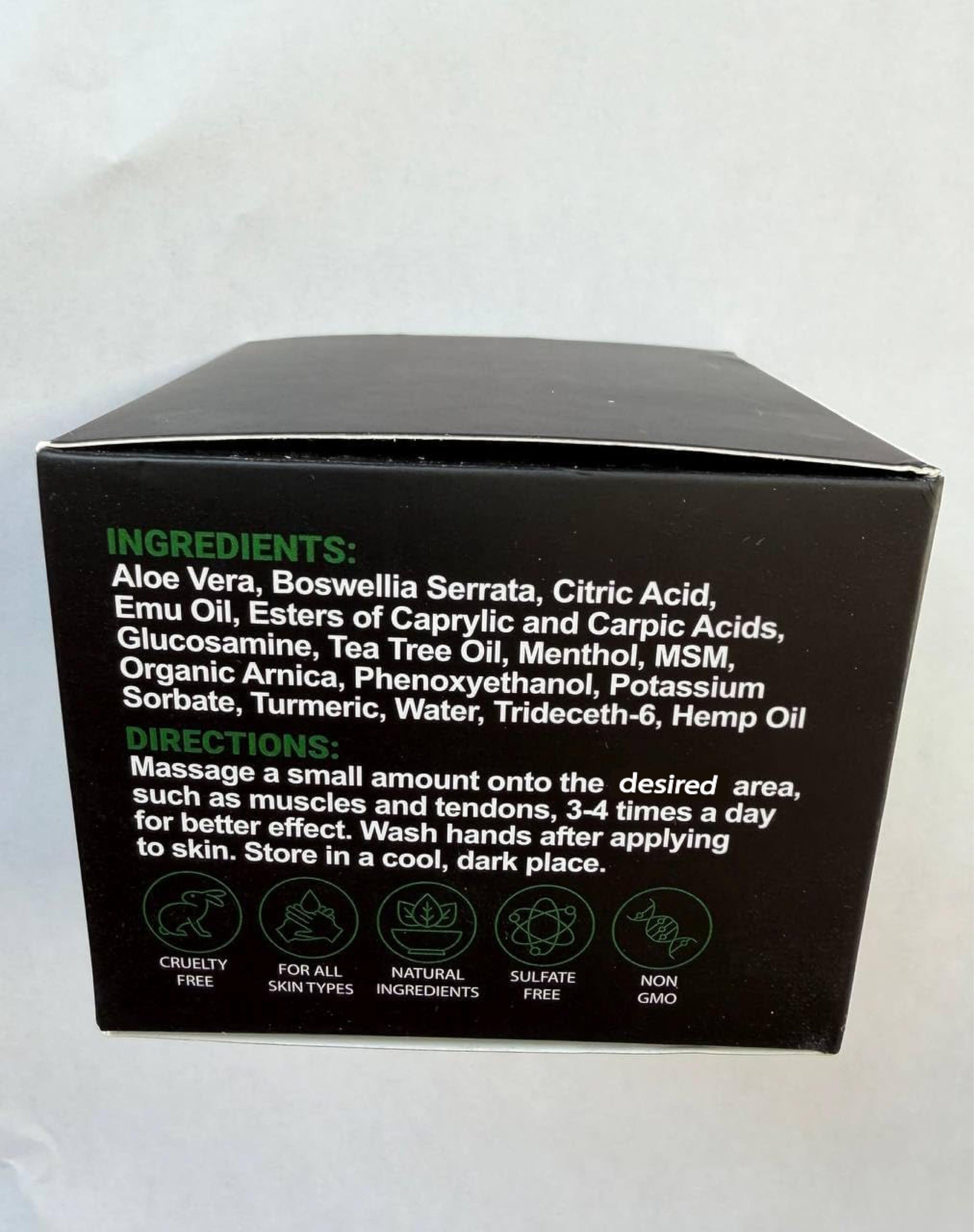 Hemp Cream Maximum Strength with Glucosamine, Arnica, Turmeric, MSM - Natural Hemp Oil Gel Rub - Fast Absorption, Non-Greasy - Advanced Formula - Formulated in USA - 4 FL OZ Arvesa uk supplements