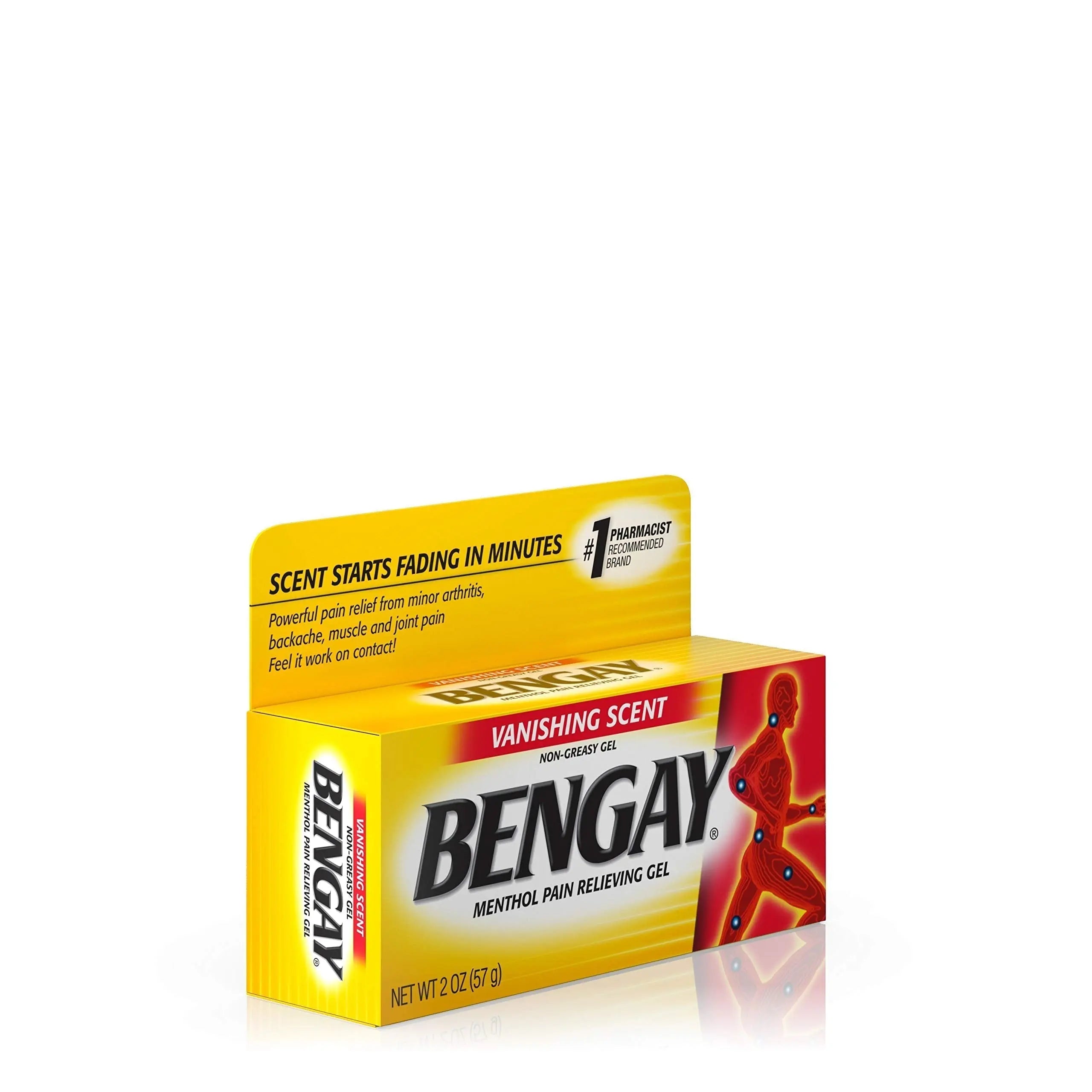 Vanishing Scent Bengay Relief Gel, Non-Greasy Topical Reliever with Cooling Menthol, 2 oz Bengay uk supplements