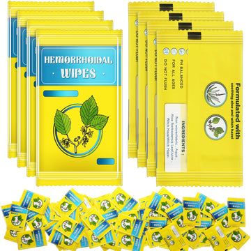Timgle 300 Counts Individual Packing Hemorrhoid Wipes Witch Hazel Wipes for Butt Hemorrhoidal and Relief Swelling Pain Burning Itching Numbing, 5.5 x 7 Inch Timgle uk supplements
